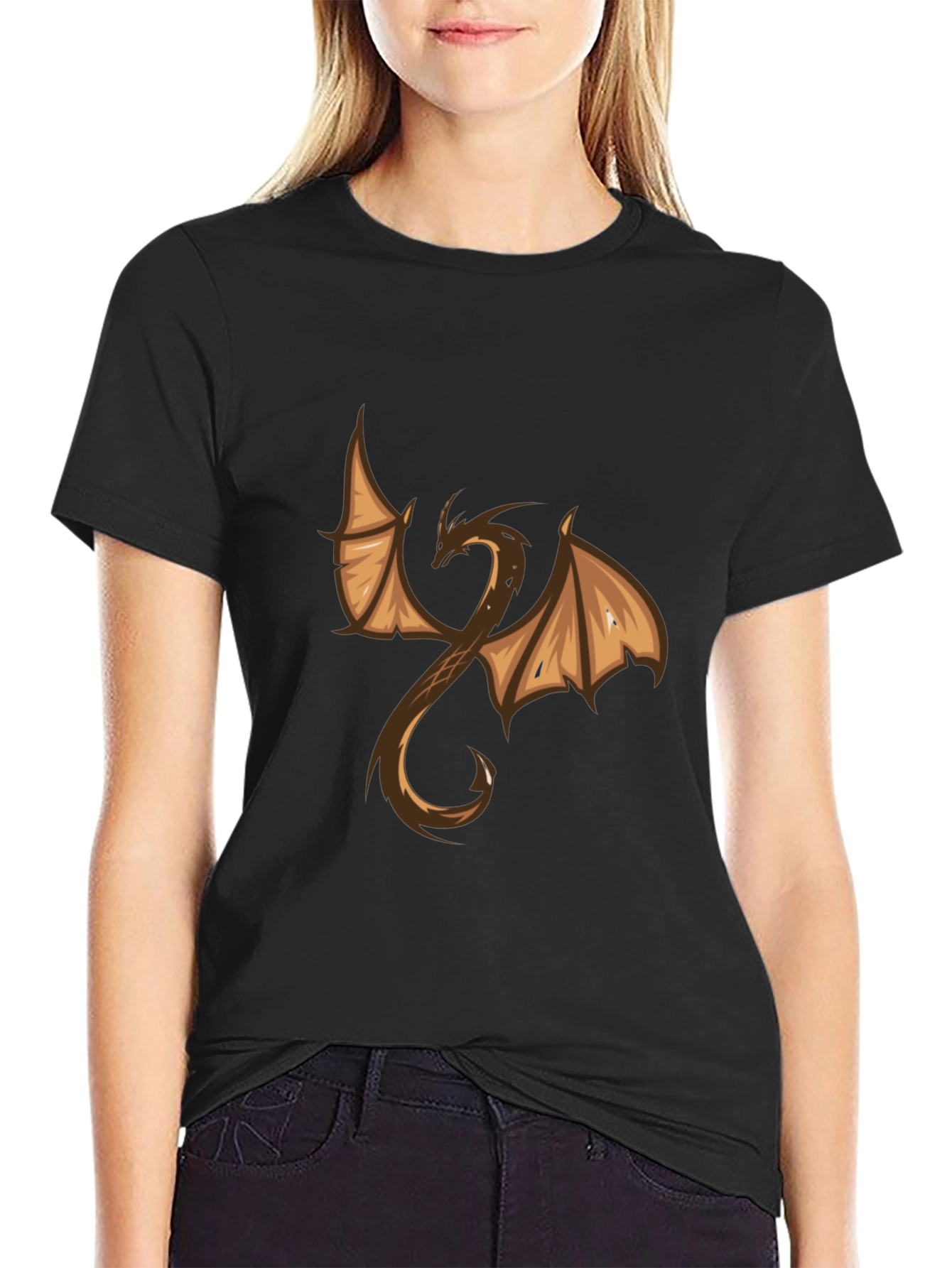 Black Dragon Graphic Black Tee view 2