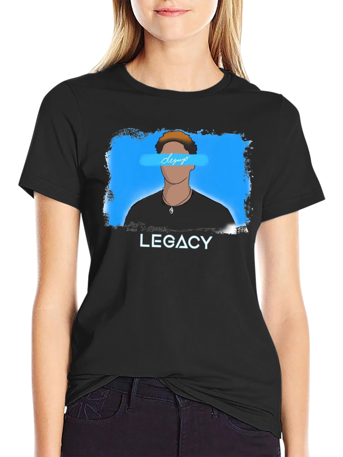 Black Legacy Graphic T-Shirt - Stylish Cotton Tee view 2