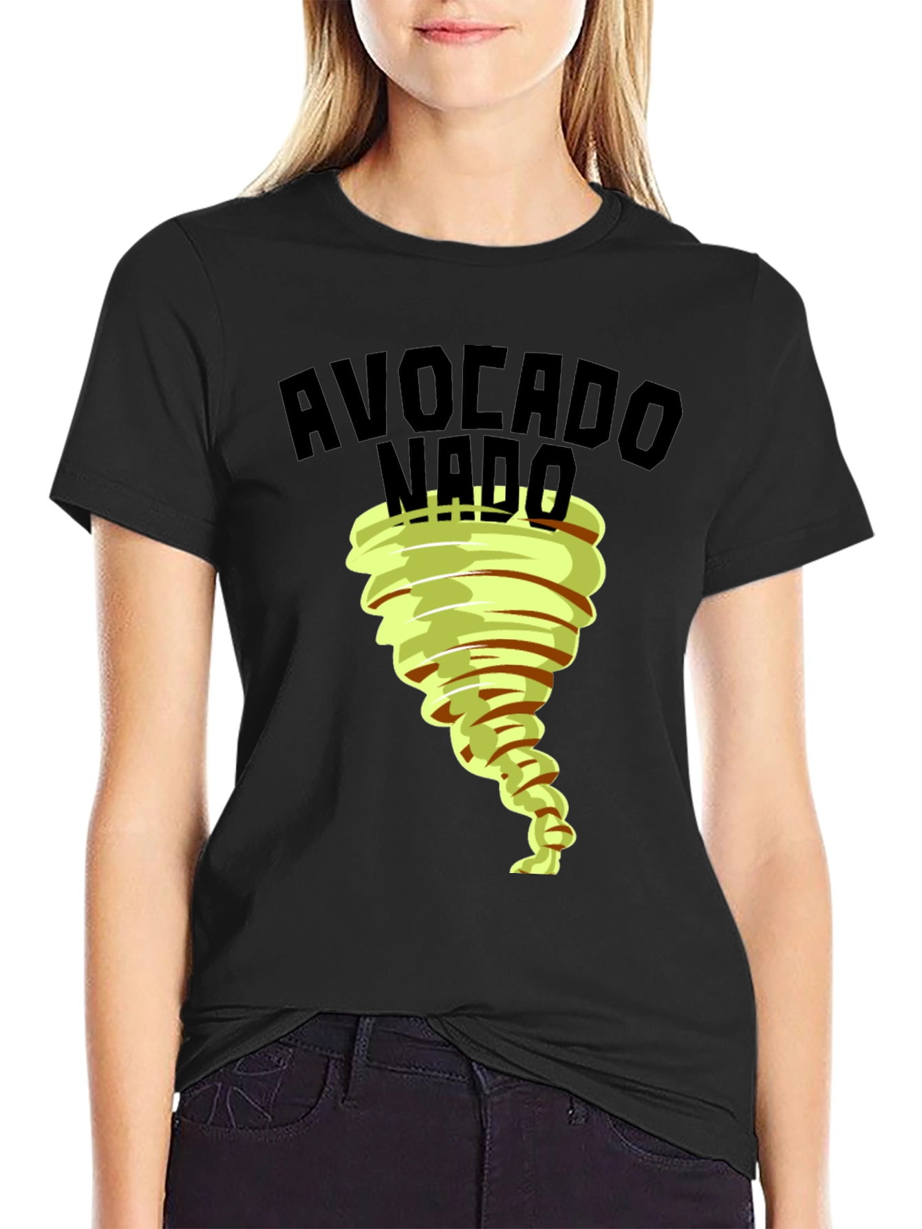 Black Avocado Nado Funny Graphic Tee view 2