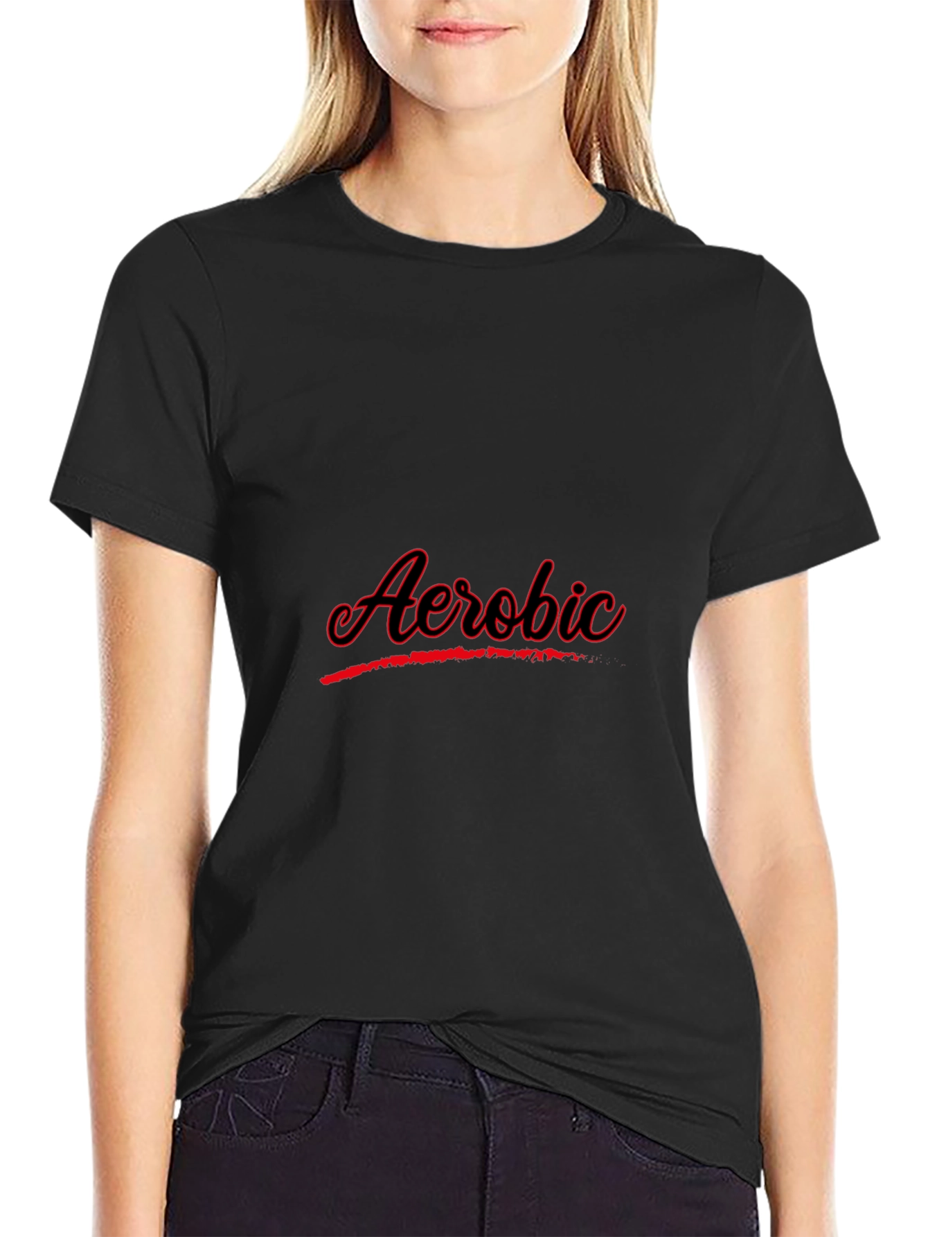 Black Aerobic Black Tee view 2