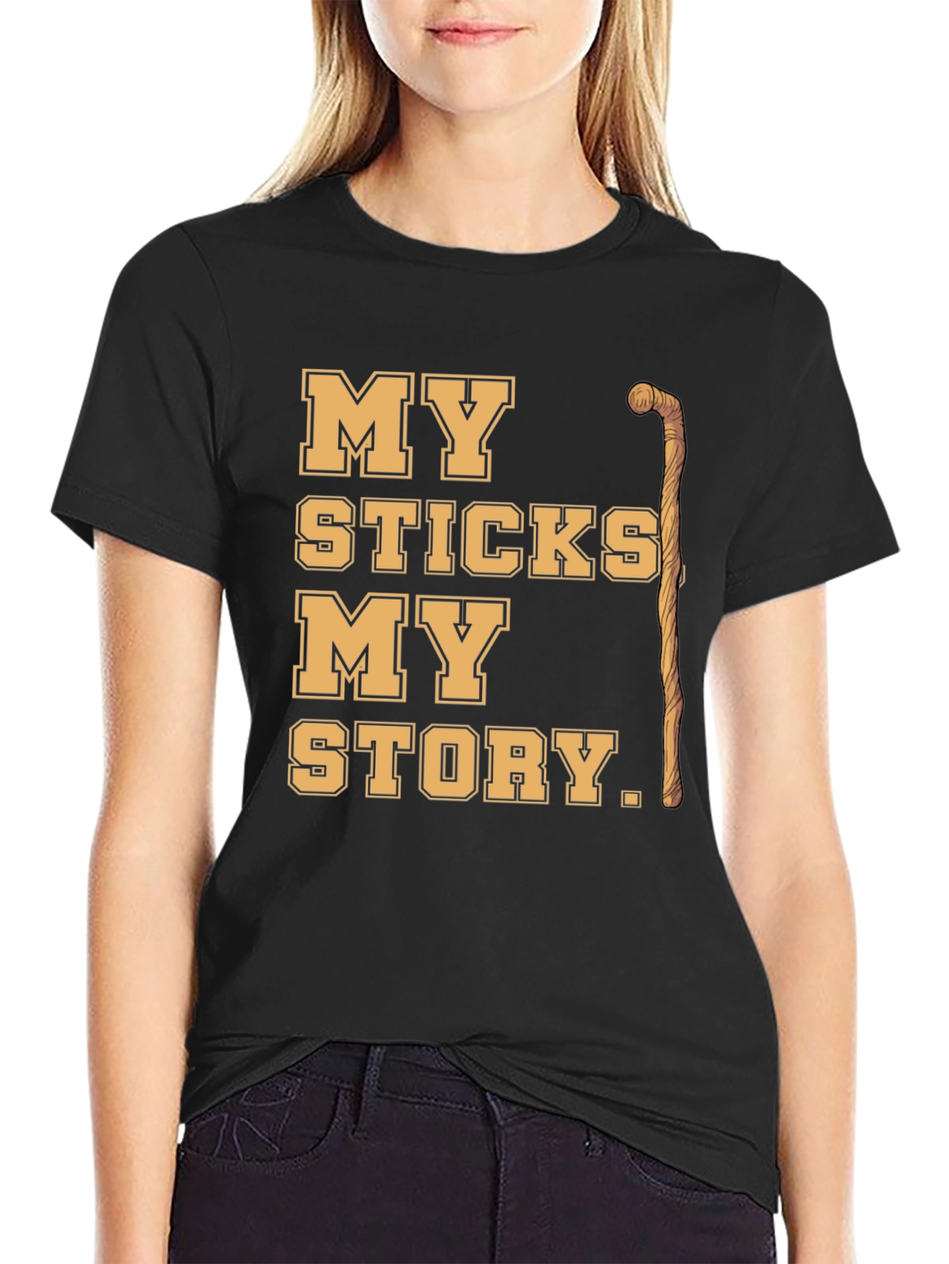 Black My Sticks My Story Graphic Tee view 2