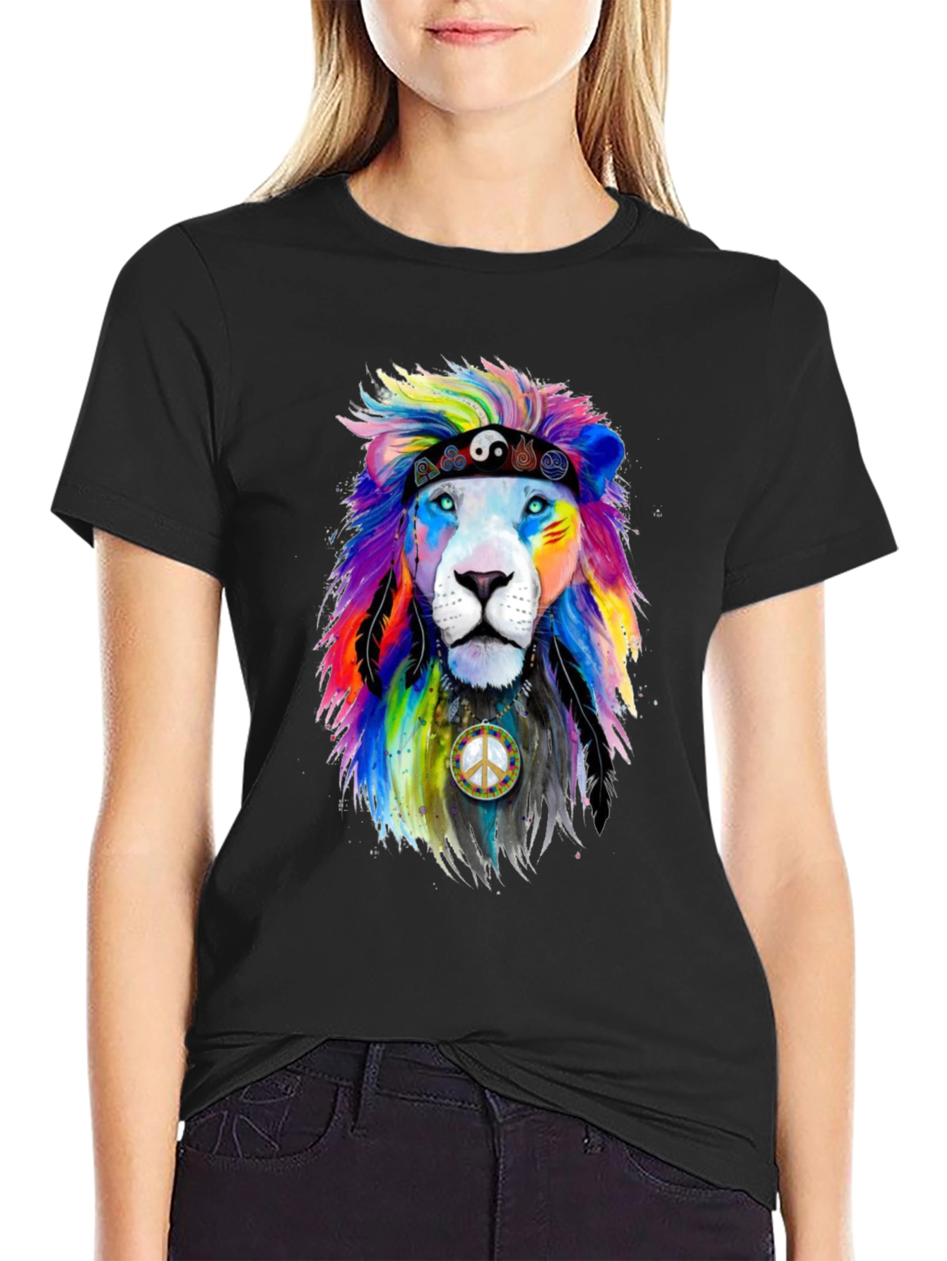 Rainbow Lion Peace T-Shirt - 2