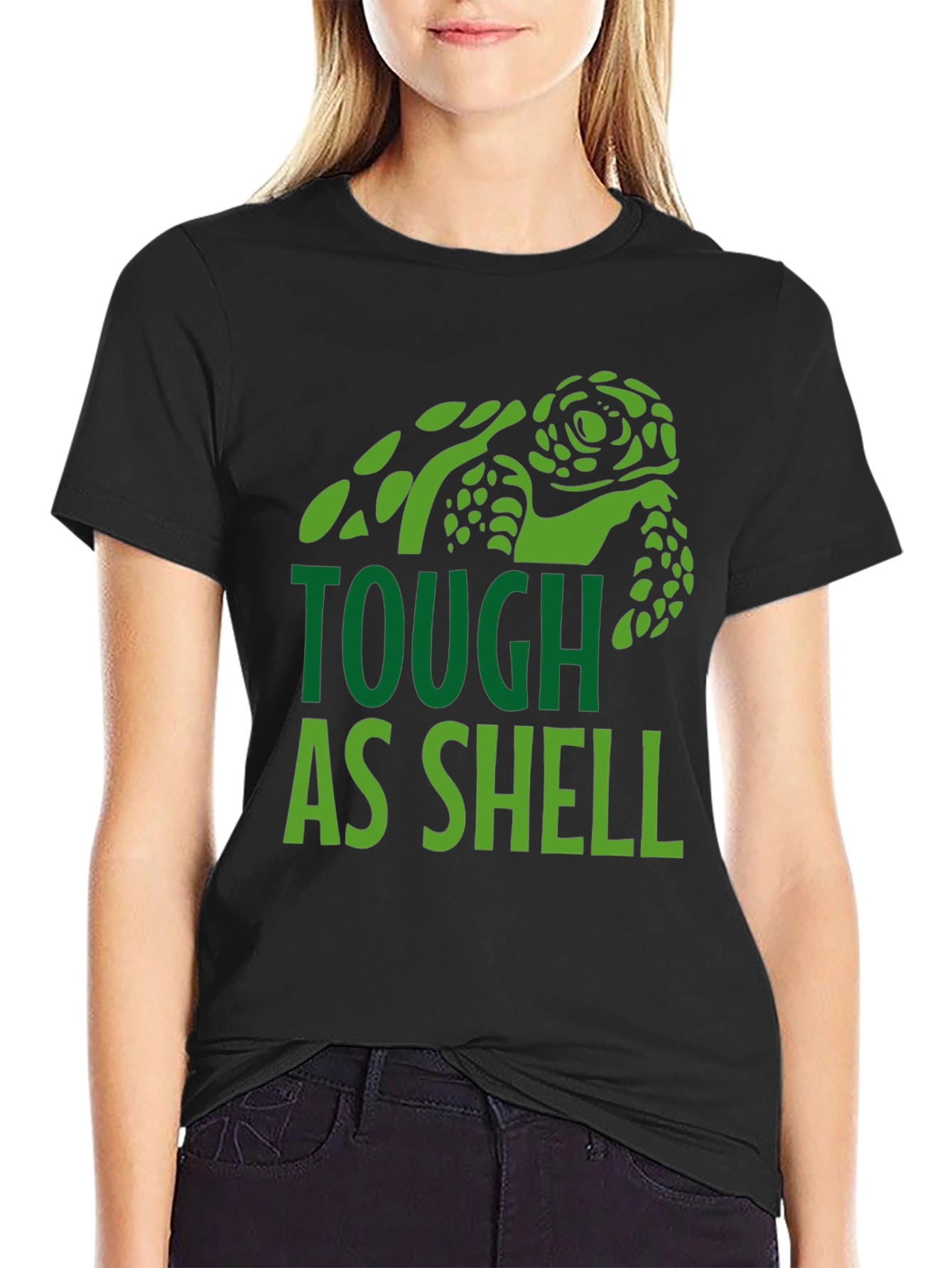 Black Tough As Shell Turtle Graphic Tee - Comfort Fit view 2