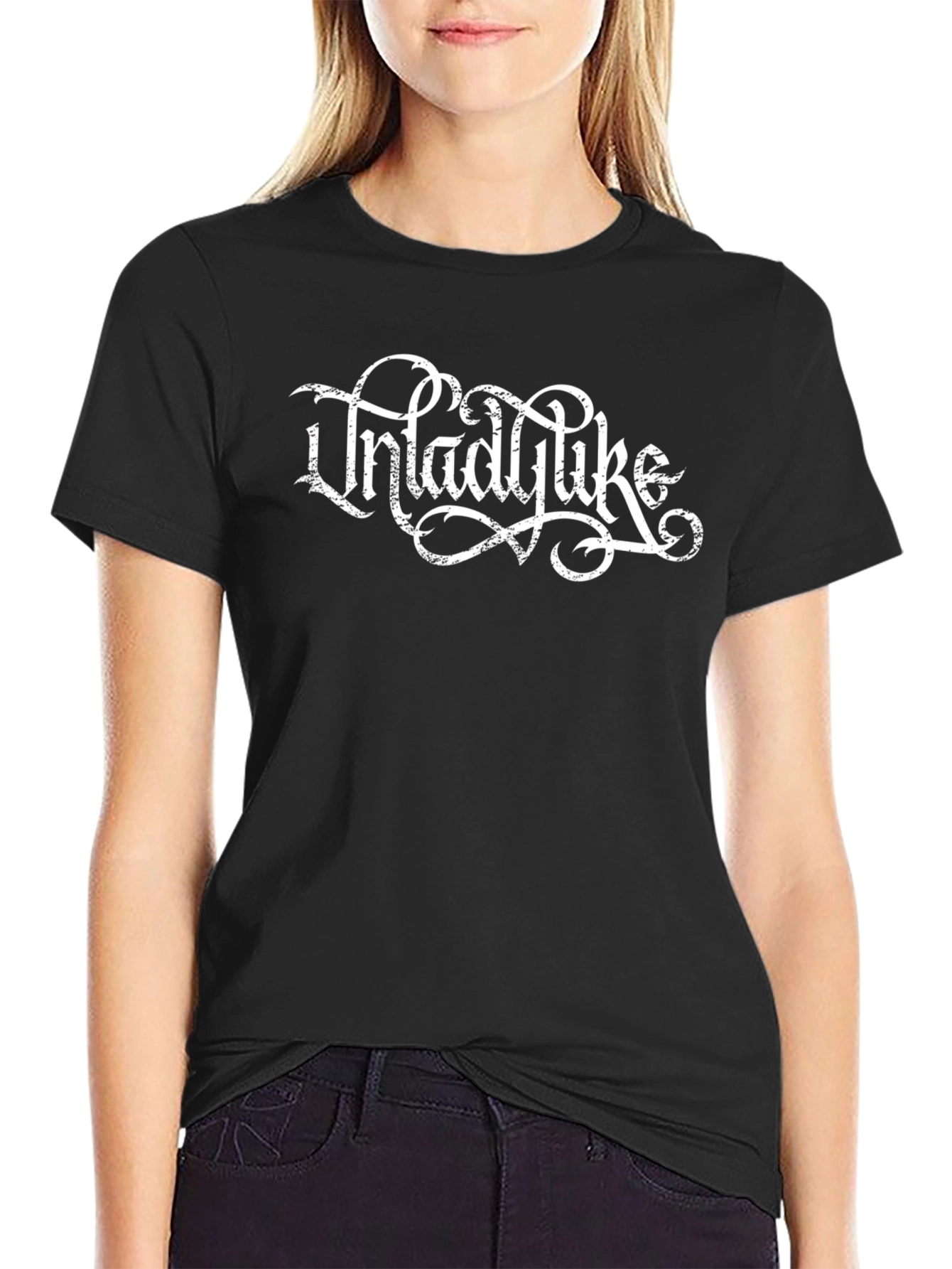 Black Unladylike Black T-Shirt Graphic Tee view 2