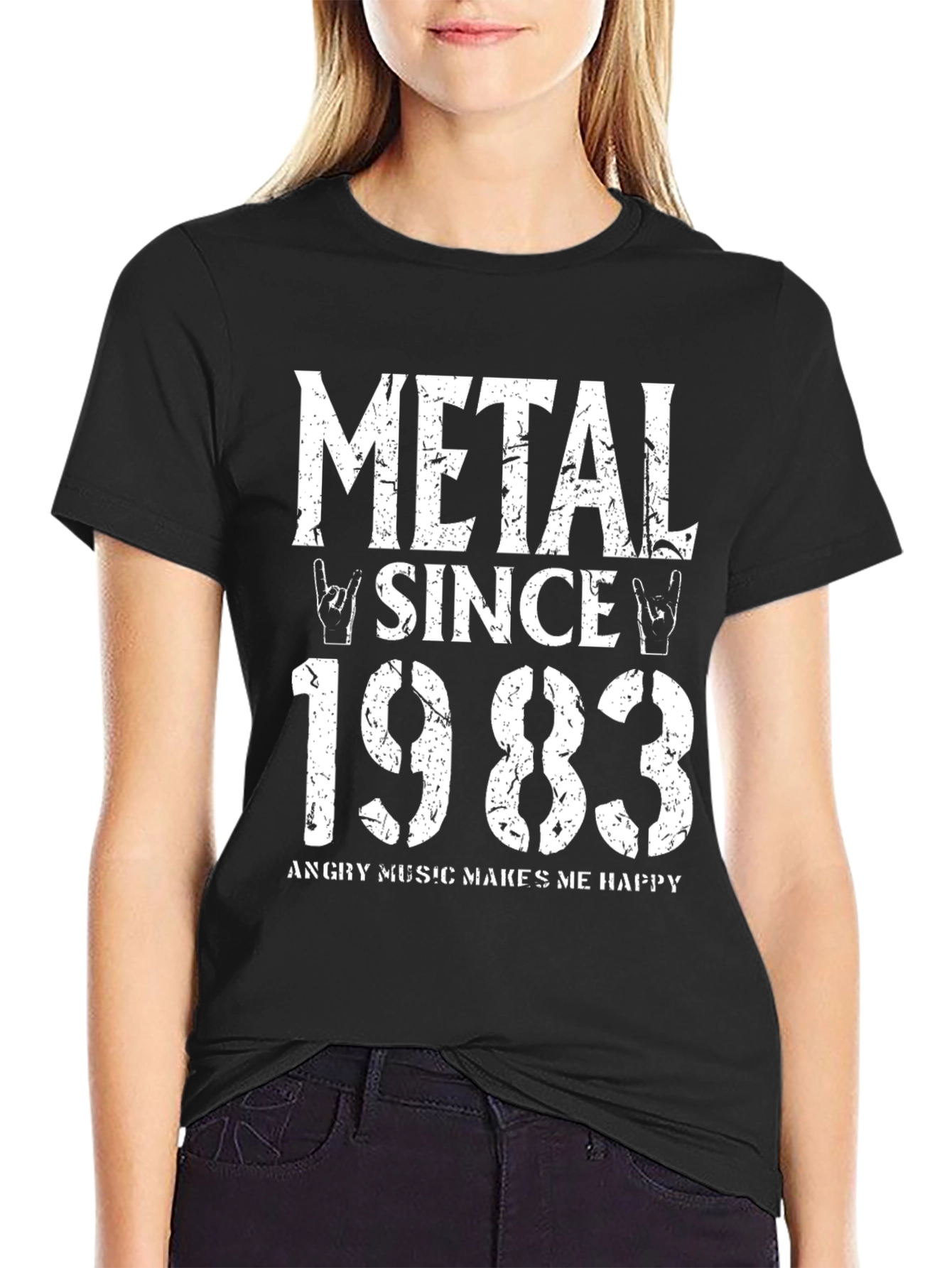 Black Metal Since 1983 Graphic T-Shirt view 2