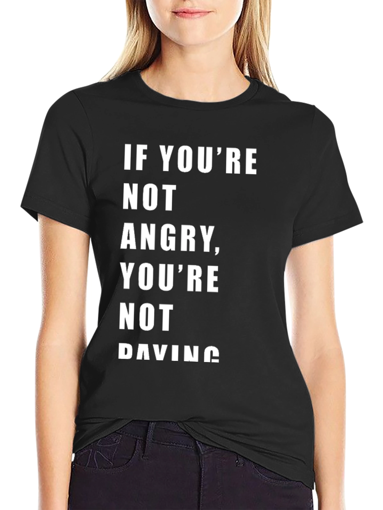 Black Angry Paving Graphic Tee view 2