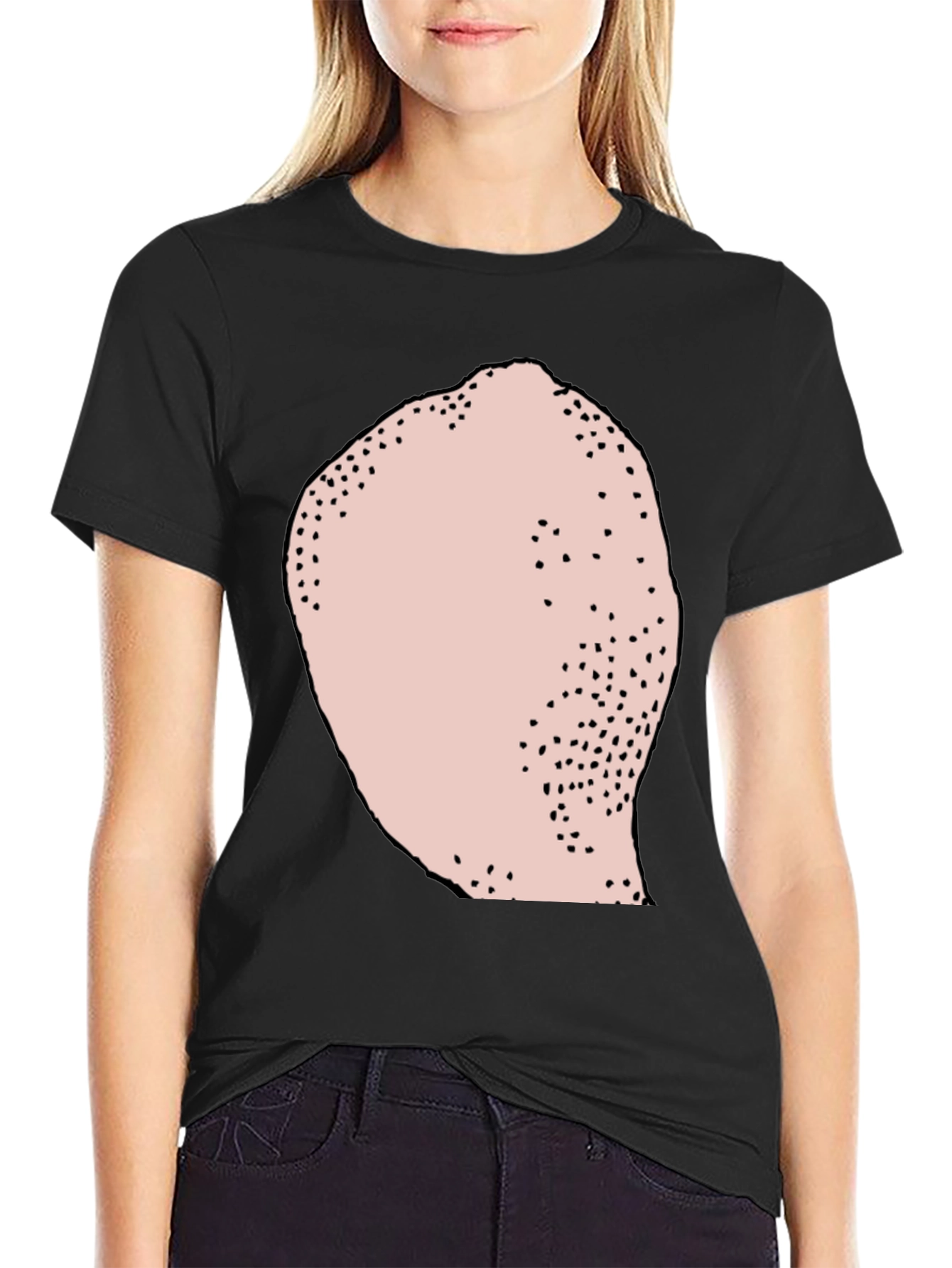 Black Funny Graphic Novelty T-Shirt view 2