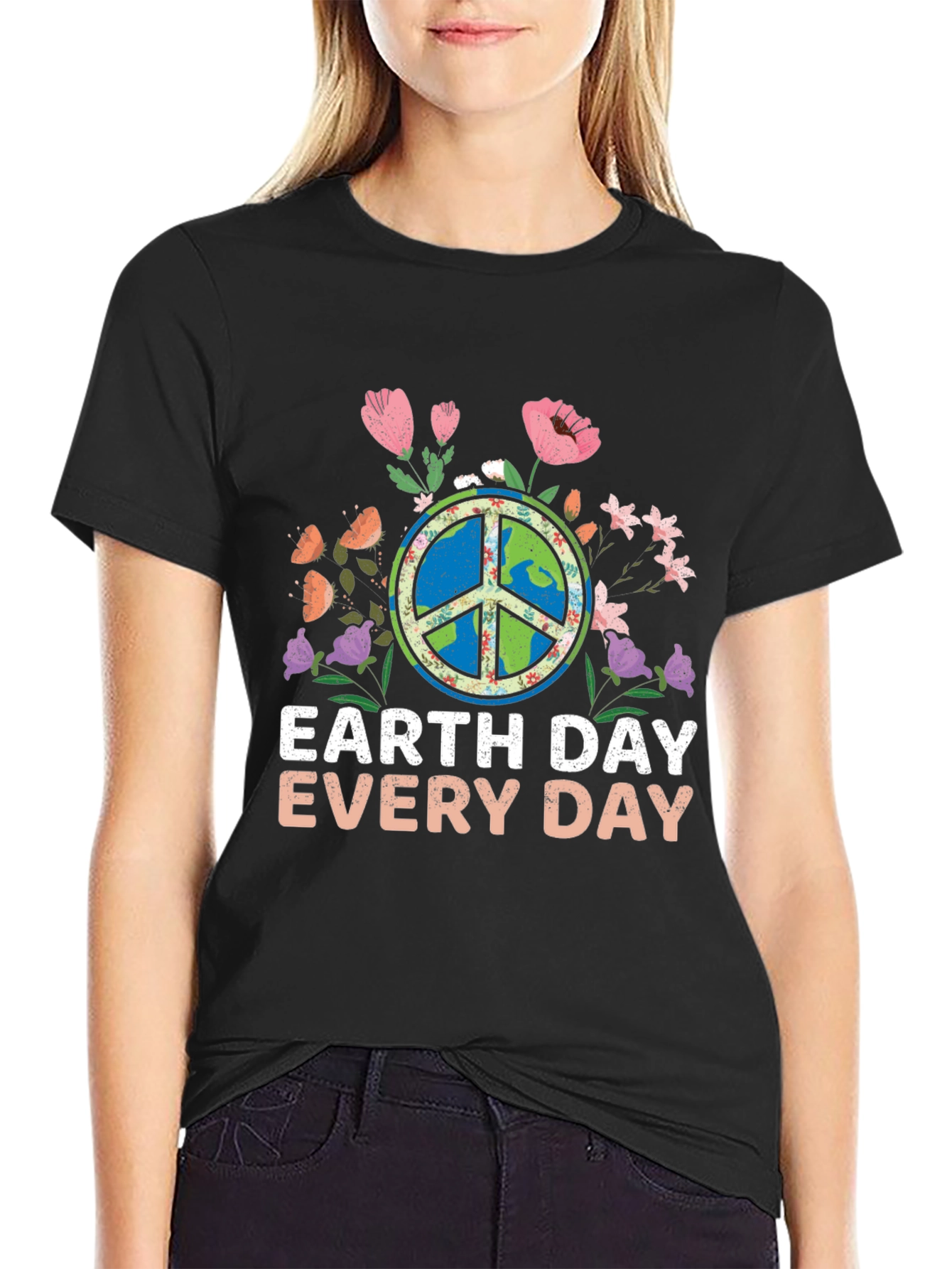 Black Earth Day Every Day Graphic Tee view 2