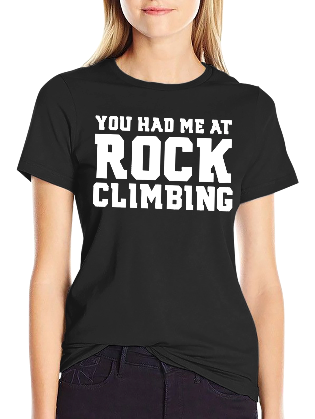 Black Rock Climbing Enthusiast T-Shirt view 2