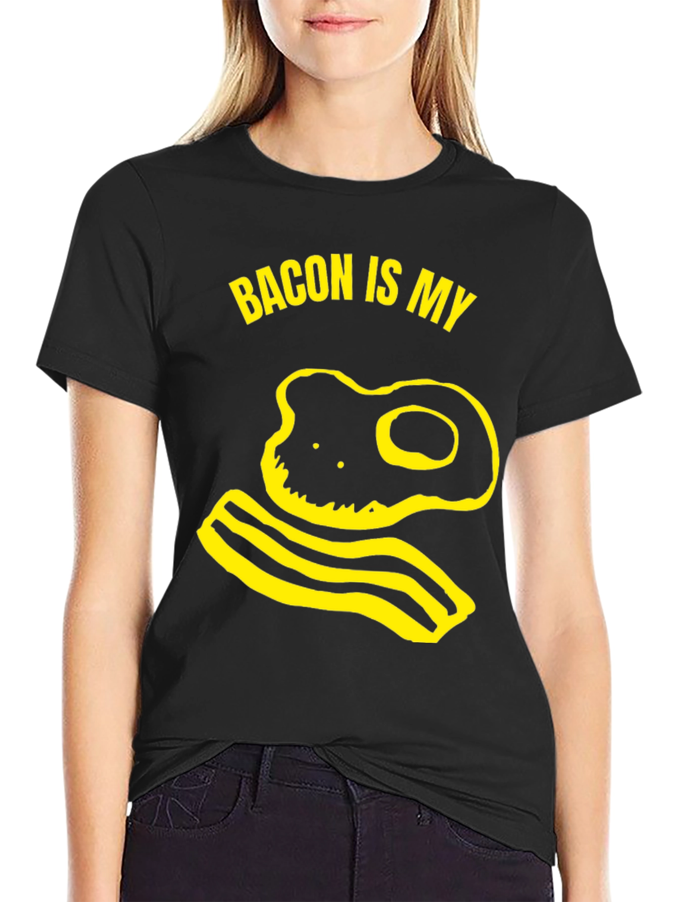 Black Bacon is My Spirit Animal Graphic Tee view 2