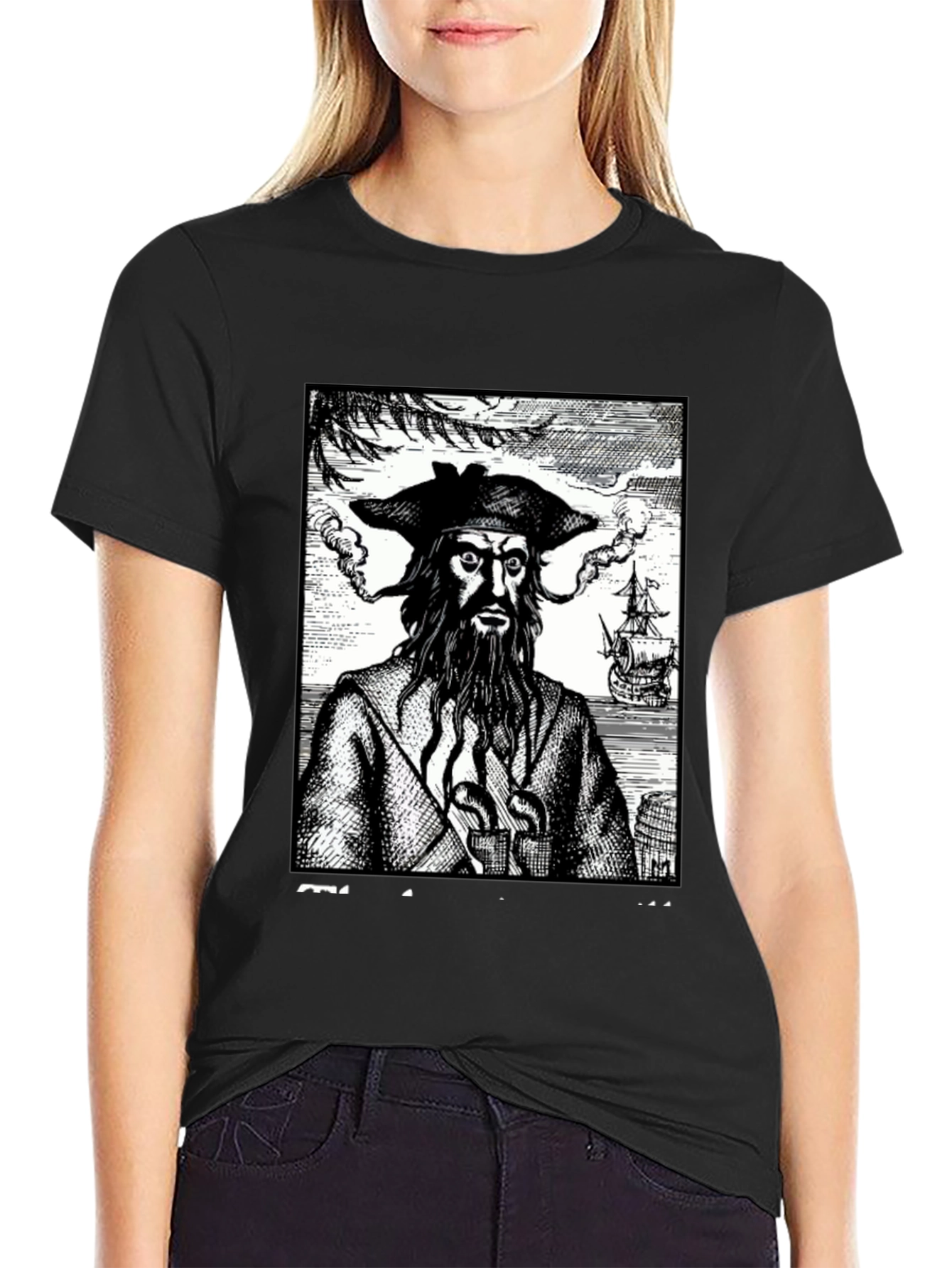 Blackbeard Pirate Graphic Tee - Classic Novelty Shirt - 2