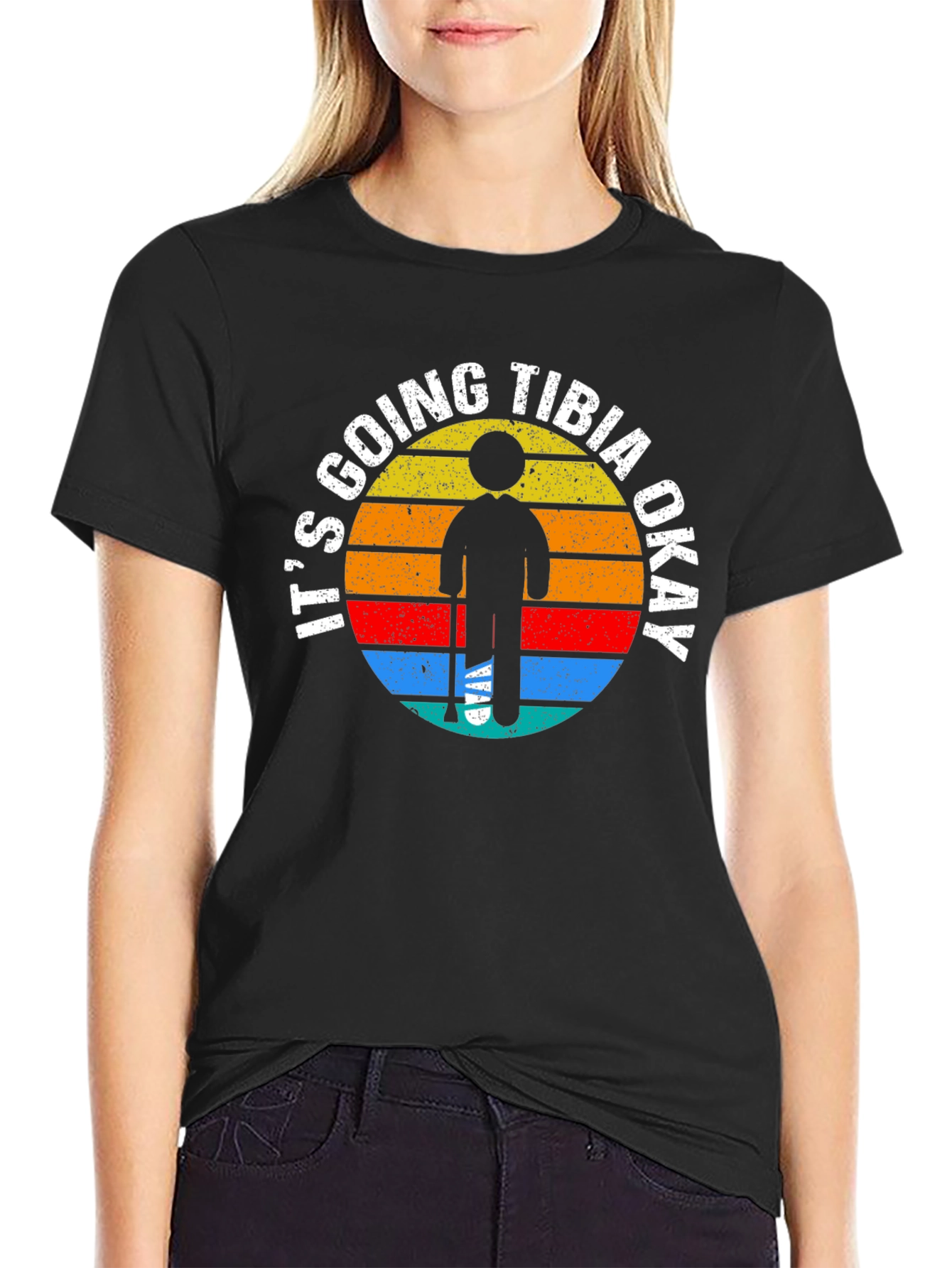 Black It's Going Tibia Okay T-Shirt  view 2