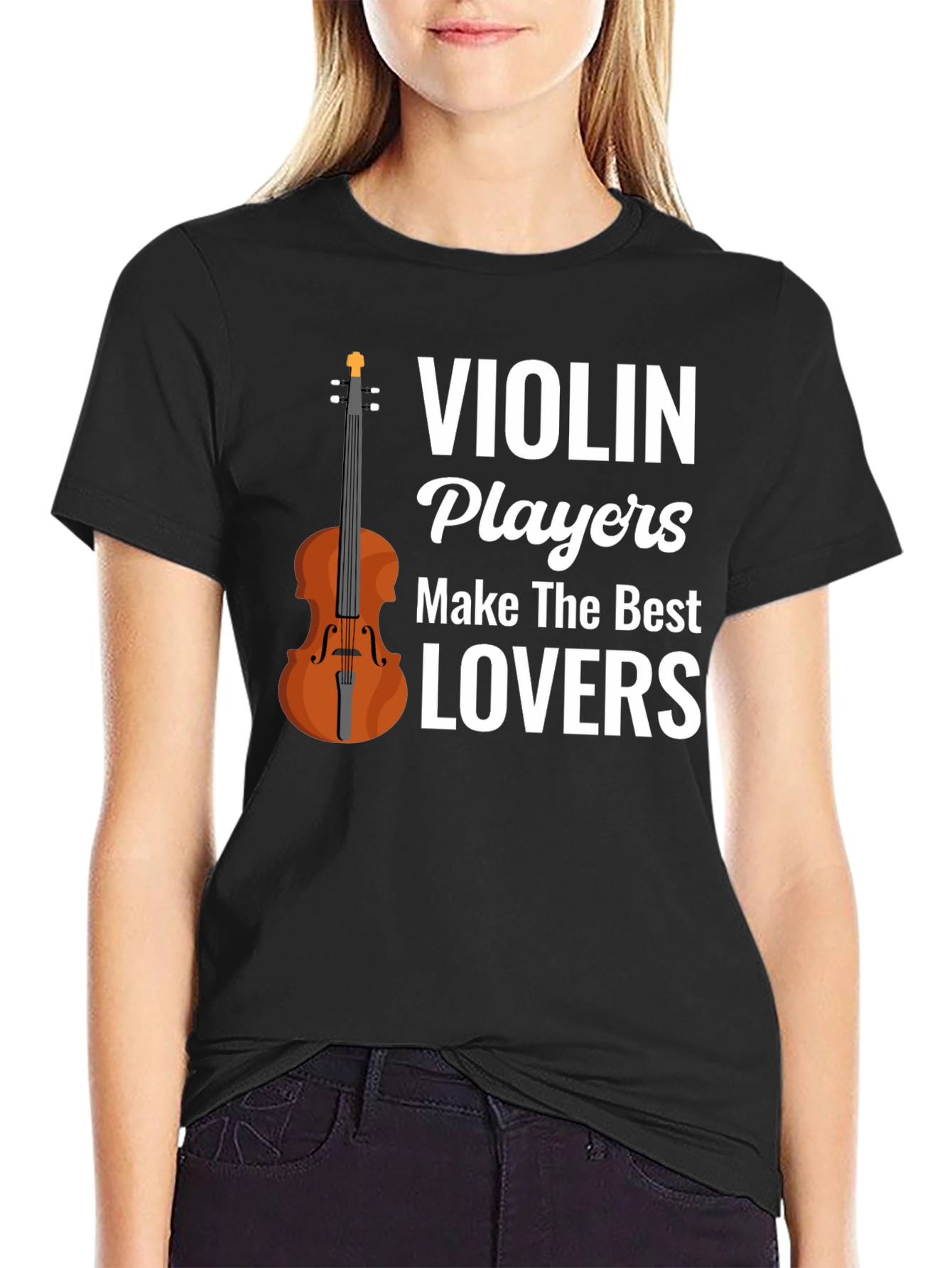 Black Violin Players Make The Best Lovers T-Shirt view 2