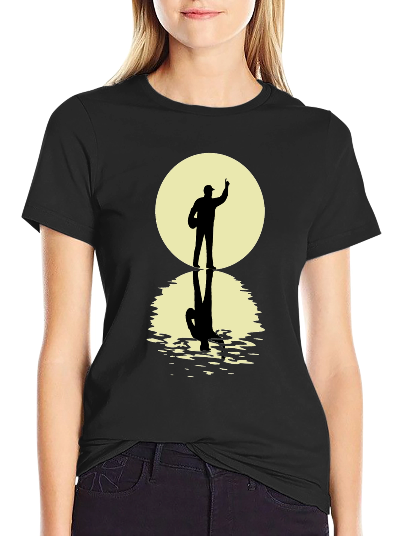 Moonlight Coach T-Shirt - Black Graphic Tee - 2