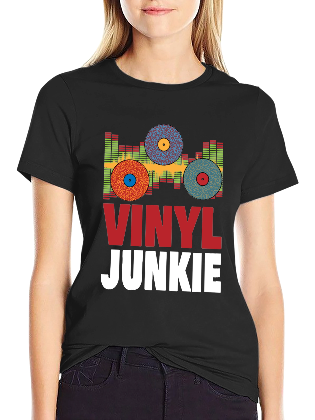 Vinyl Junkie Graphic Tee - Music Lover T-Shirt - 2