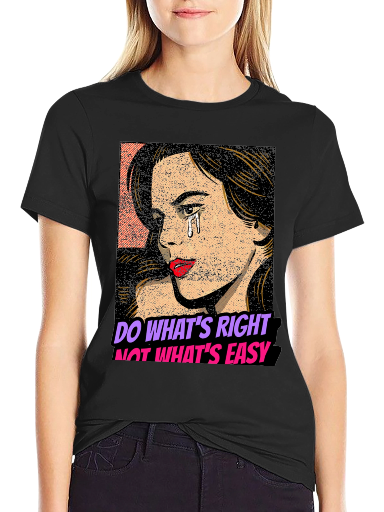 Black Do What's Right T-Shirt view 2