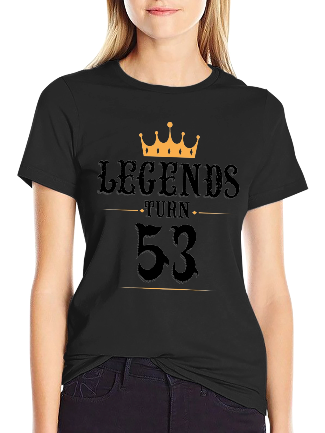 Black Legends Turn 53 Graphic T-Shirt view 2