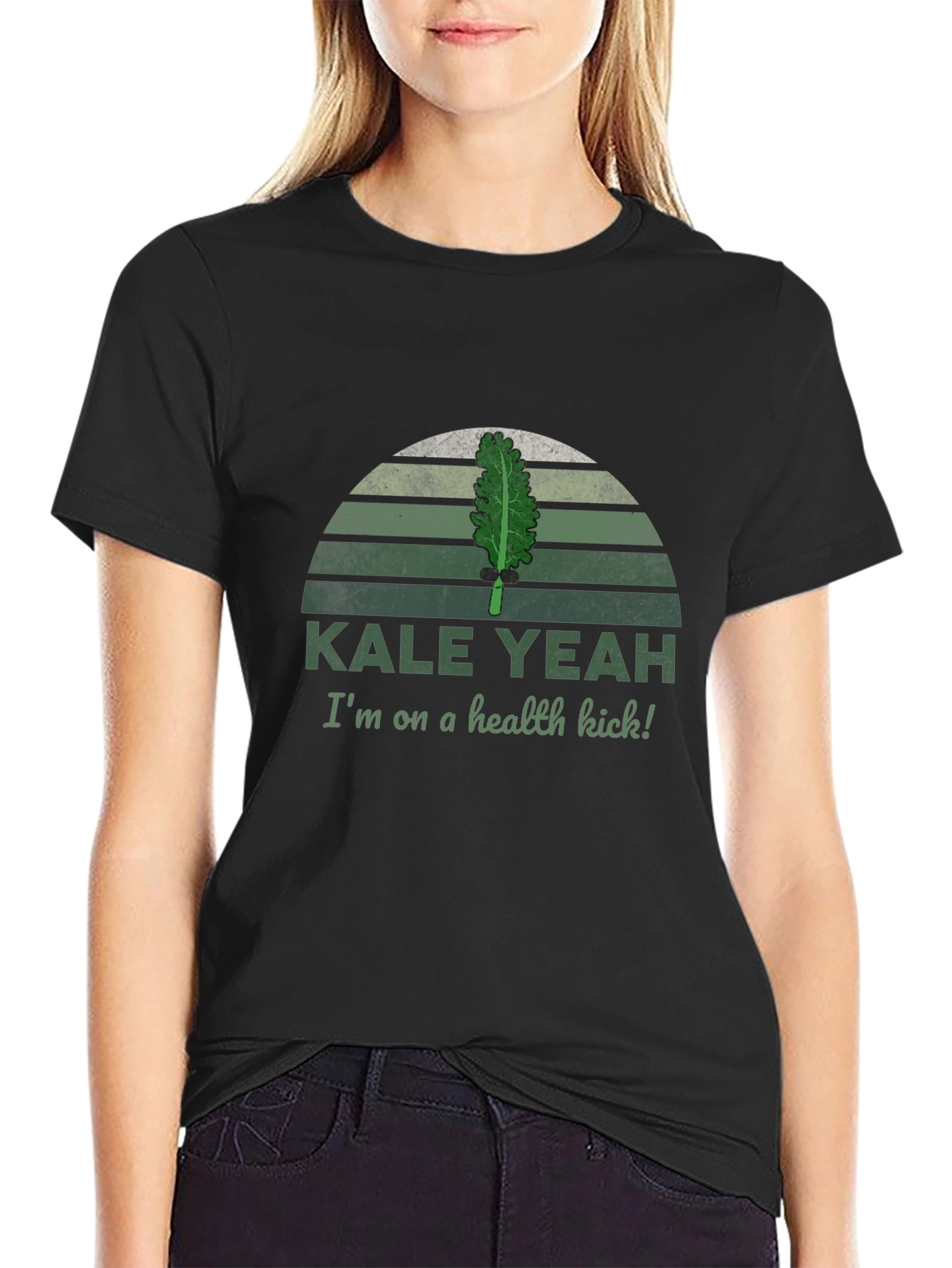 Black Kale Yeah! Health Kick Graphic Tee view 2