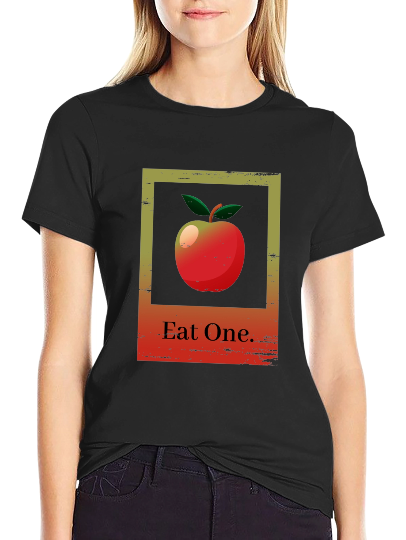 Eat One Apple Graphic T-Shirt - 2
