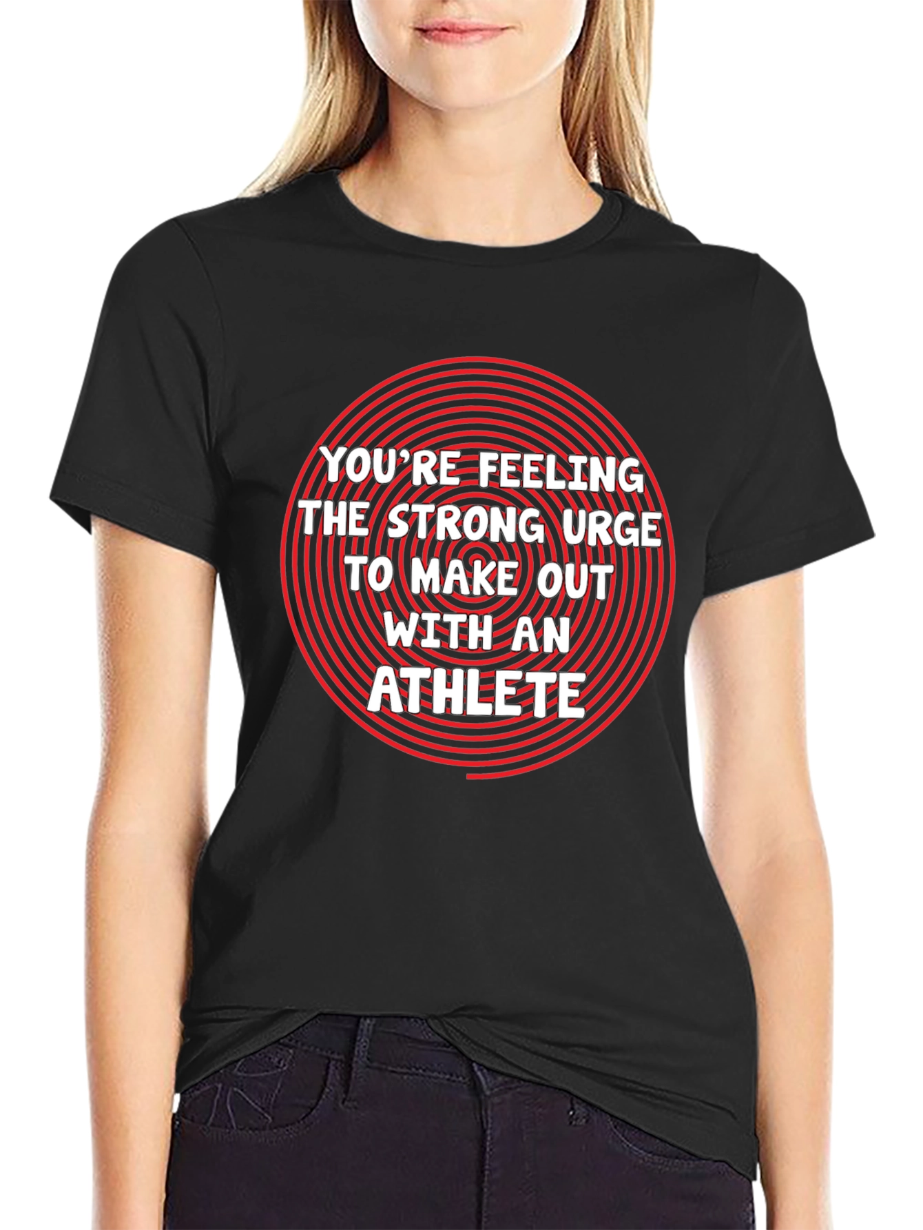 Black Athlete Urge Graphic Tee - Make Out With An Athlete Shirt view 2