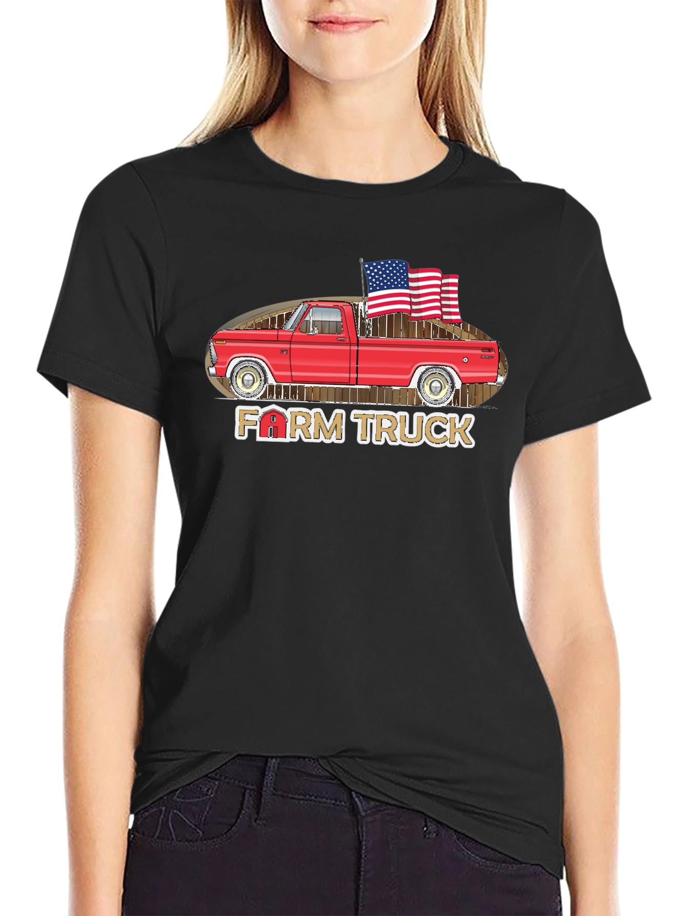Farm Truck Patriotic T-Shirt - 2