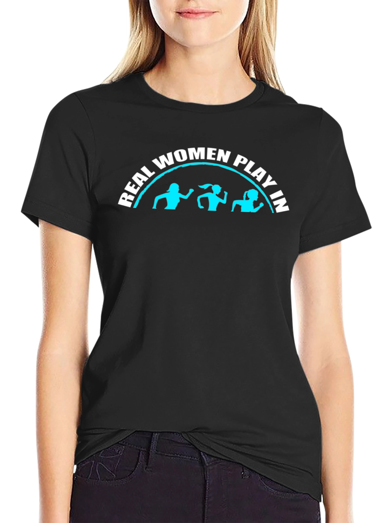 Black Real Women Play In T-Shirt view 2