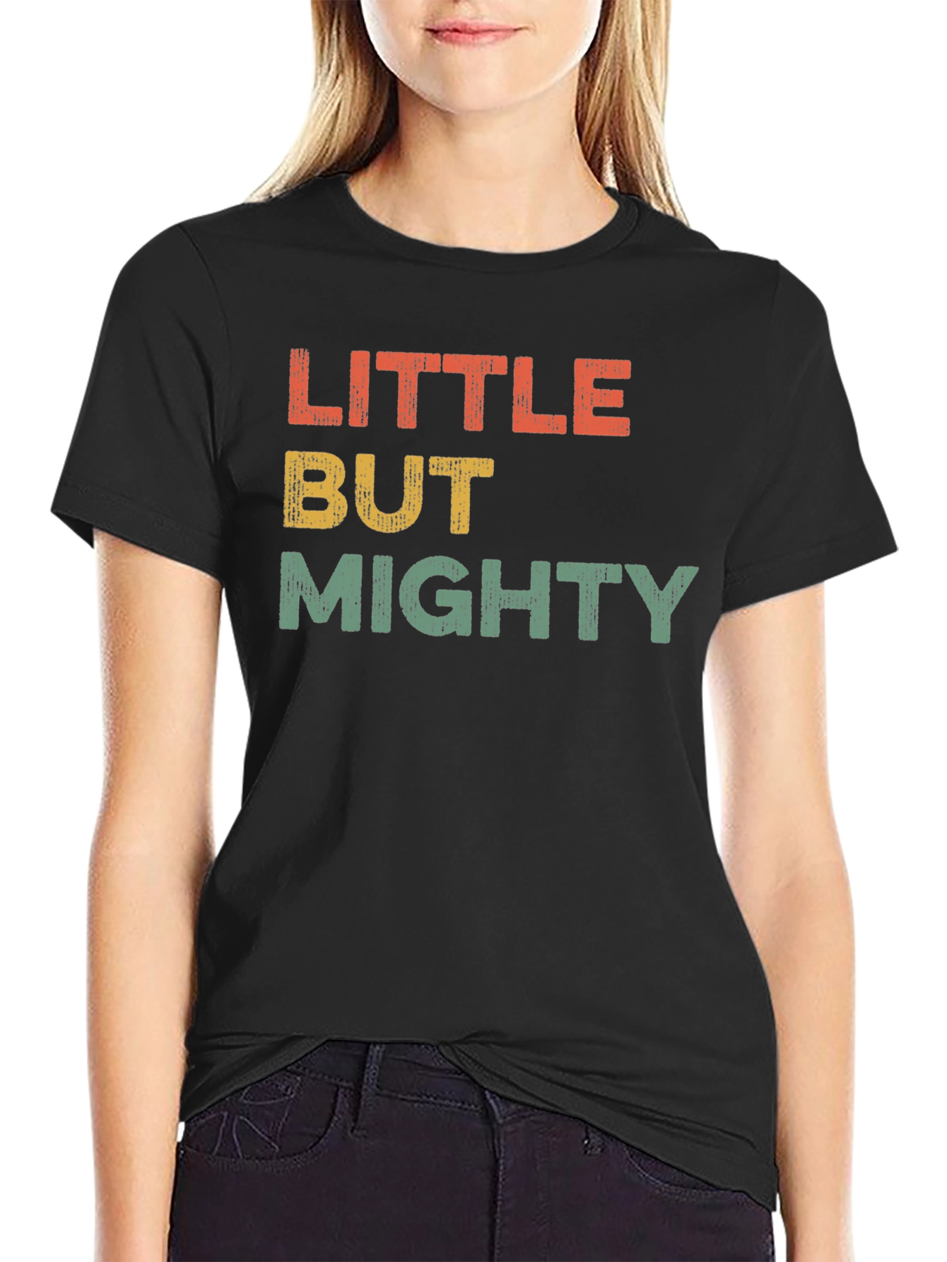 Black Little But Mighty Graphic T-Shirt view 2