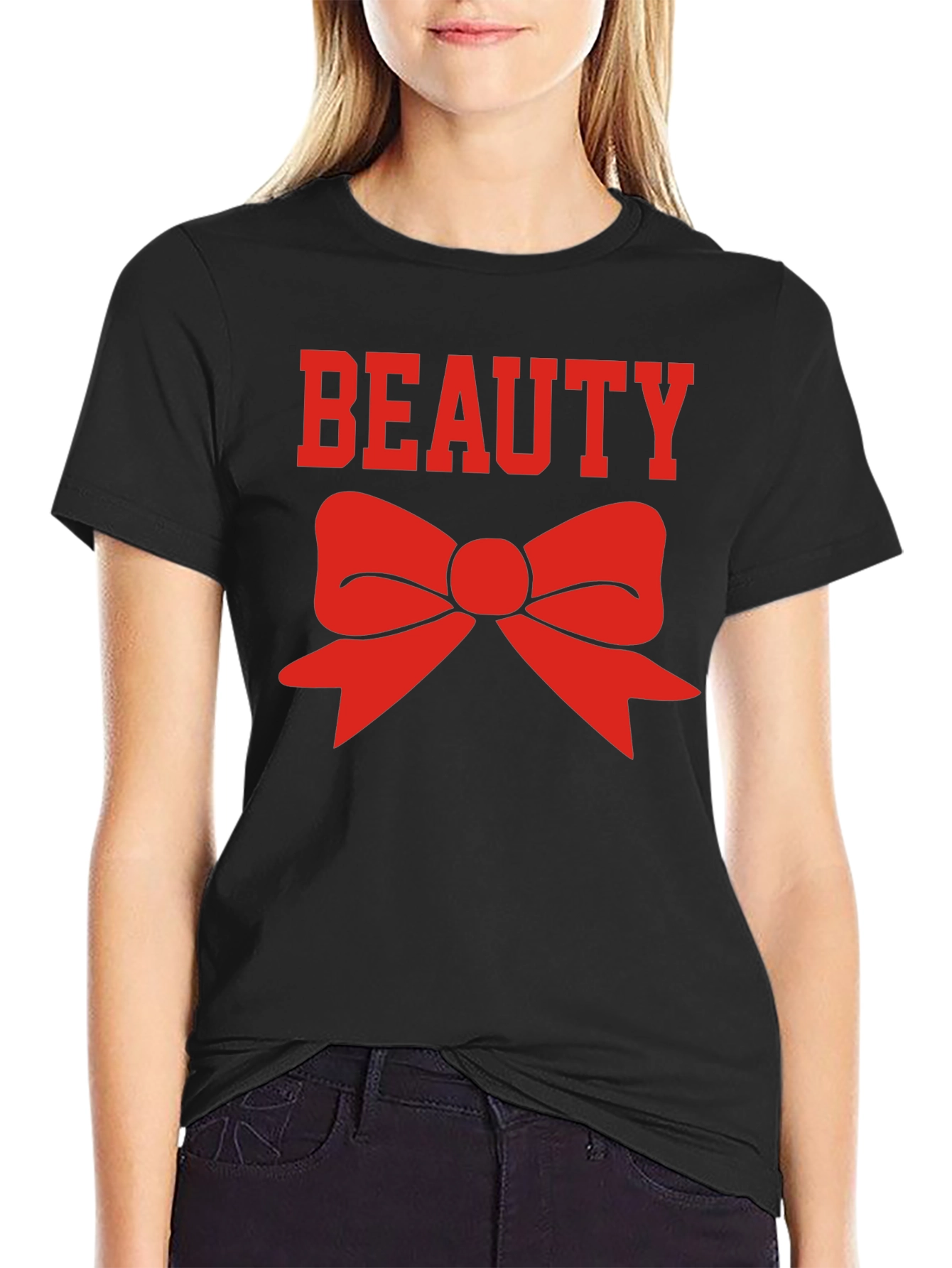 Black Beauty Bow Graphic T-Shirt view 2