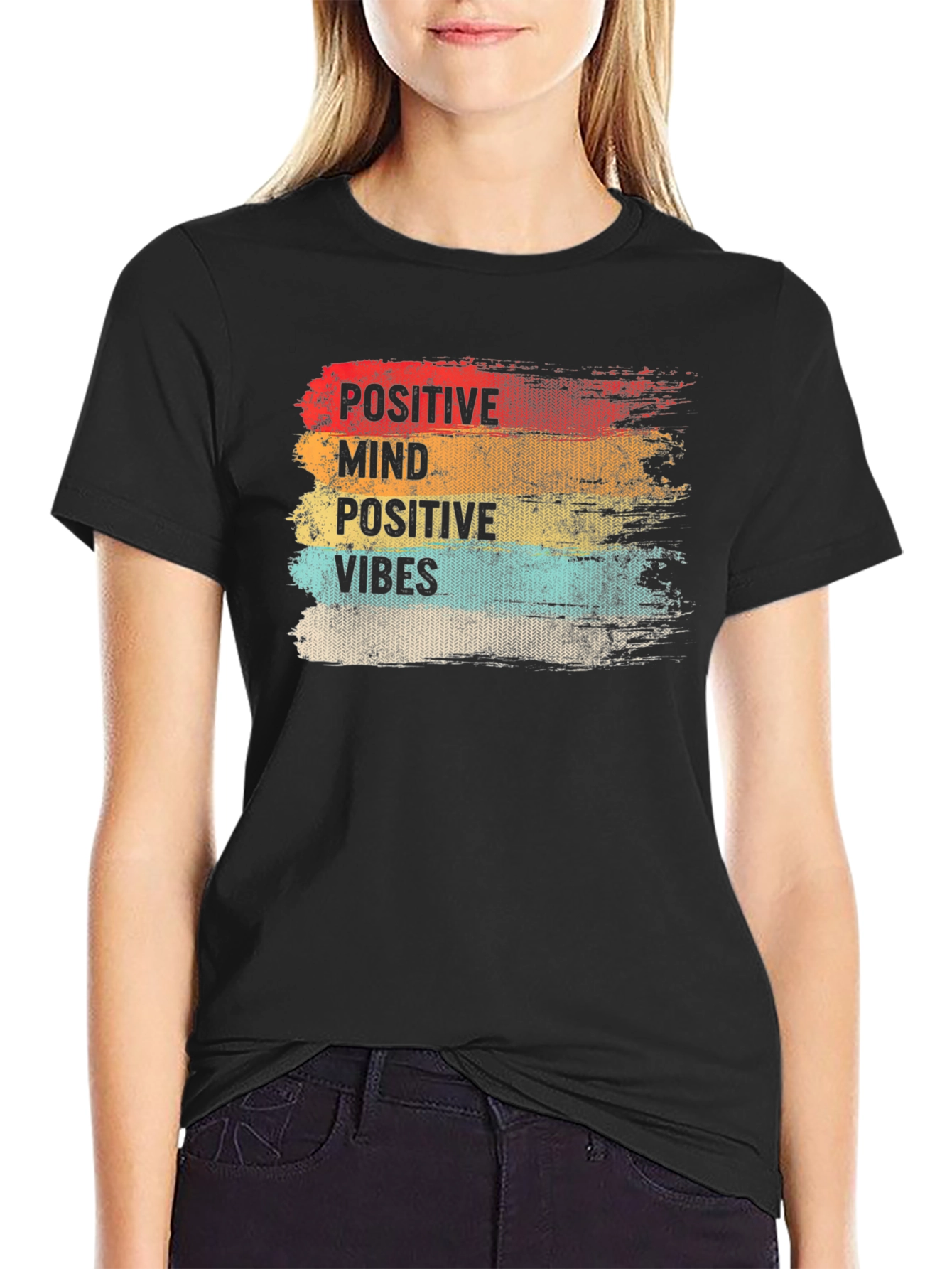 Positive Vibes T-Shirt - Stylish Graphic Tee - 2