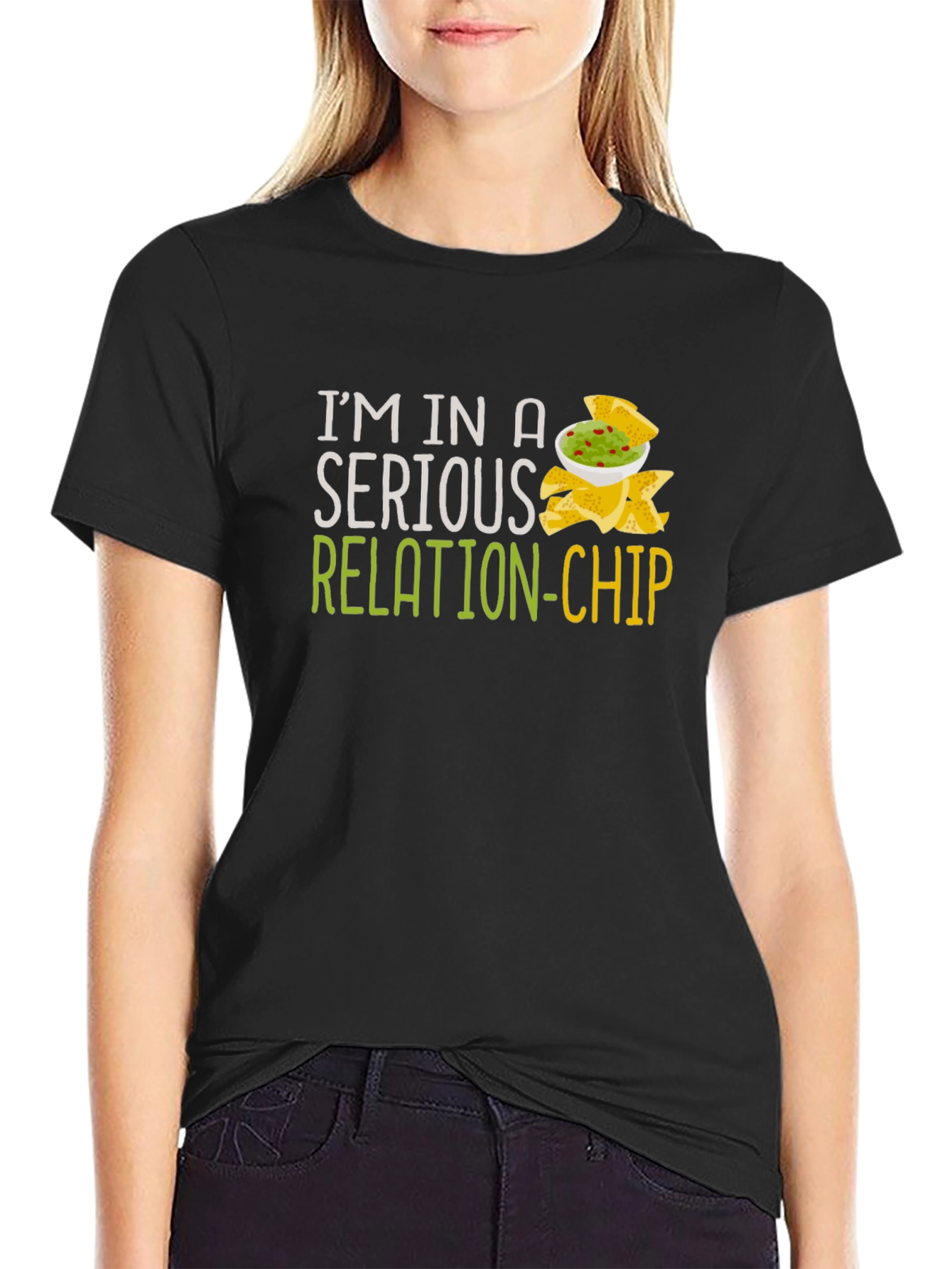 Serious Relation-Chip Graphic T-Shirt - 2