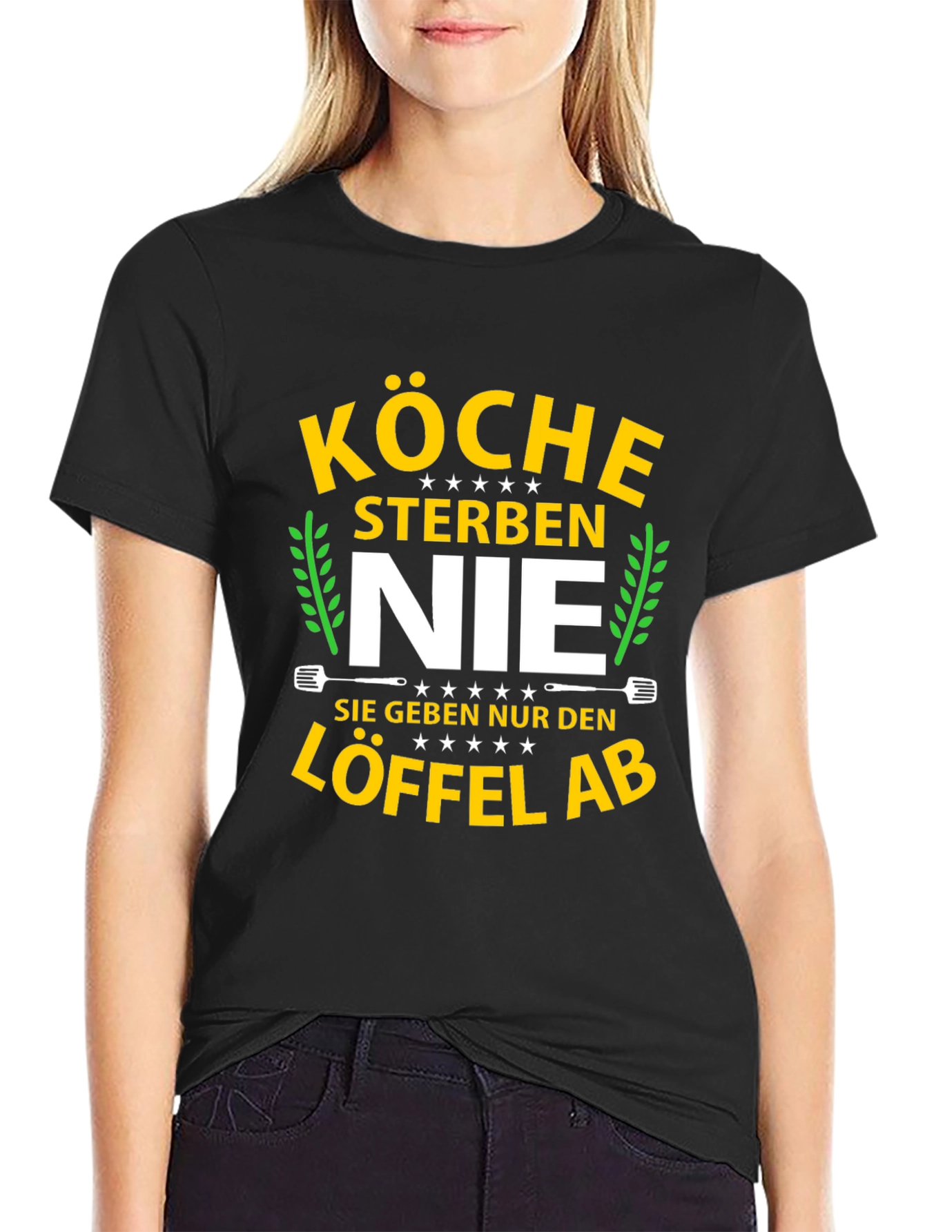 Black Köche Sterben Nie Chef T-Shirt view 2