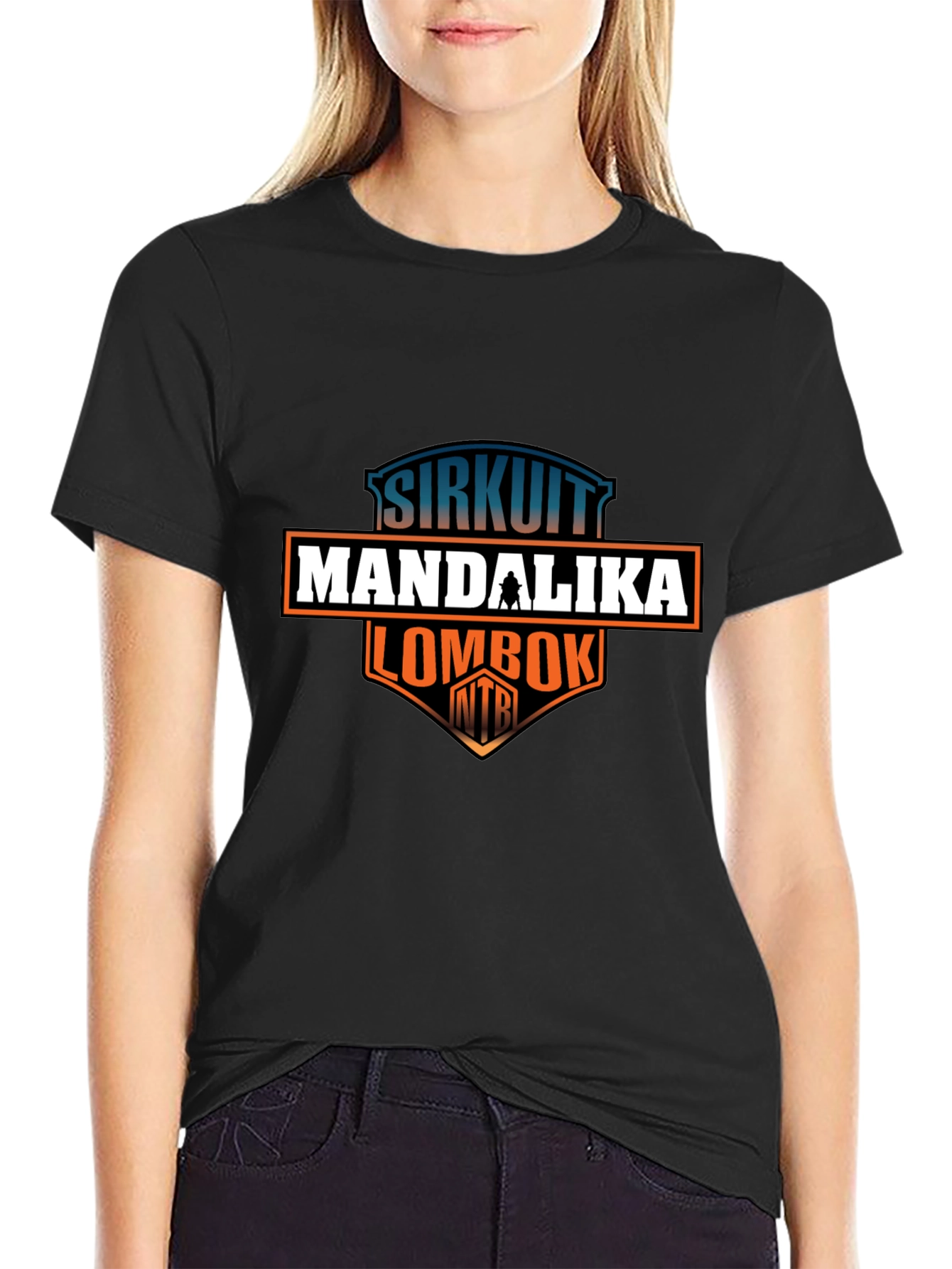 Black Sirkuit Mandalika Lombok T-Shirt view 2