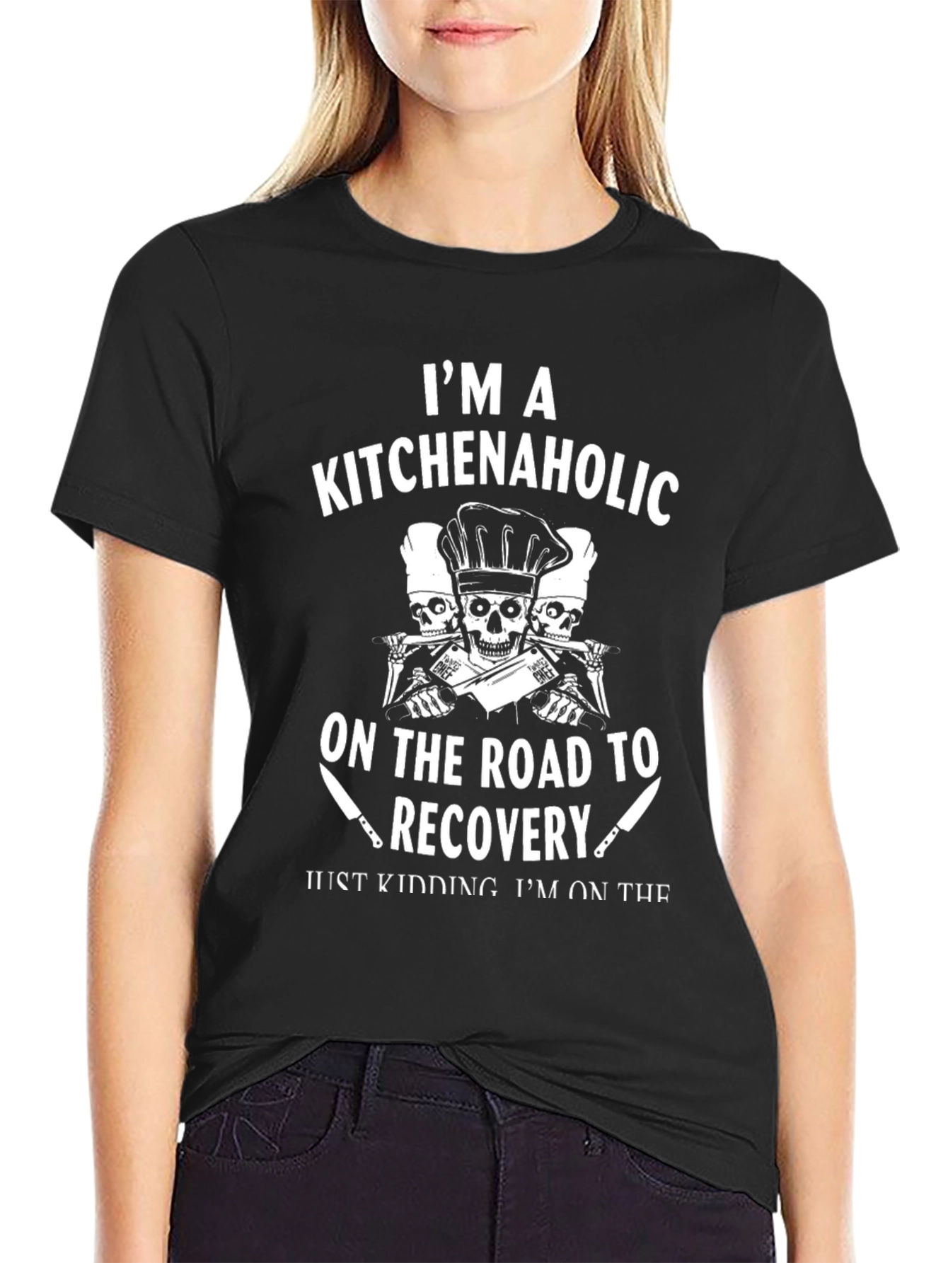 Black Kitchenaholic Graphic T-Shirt view 2