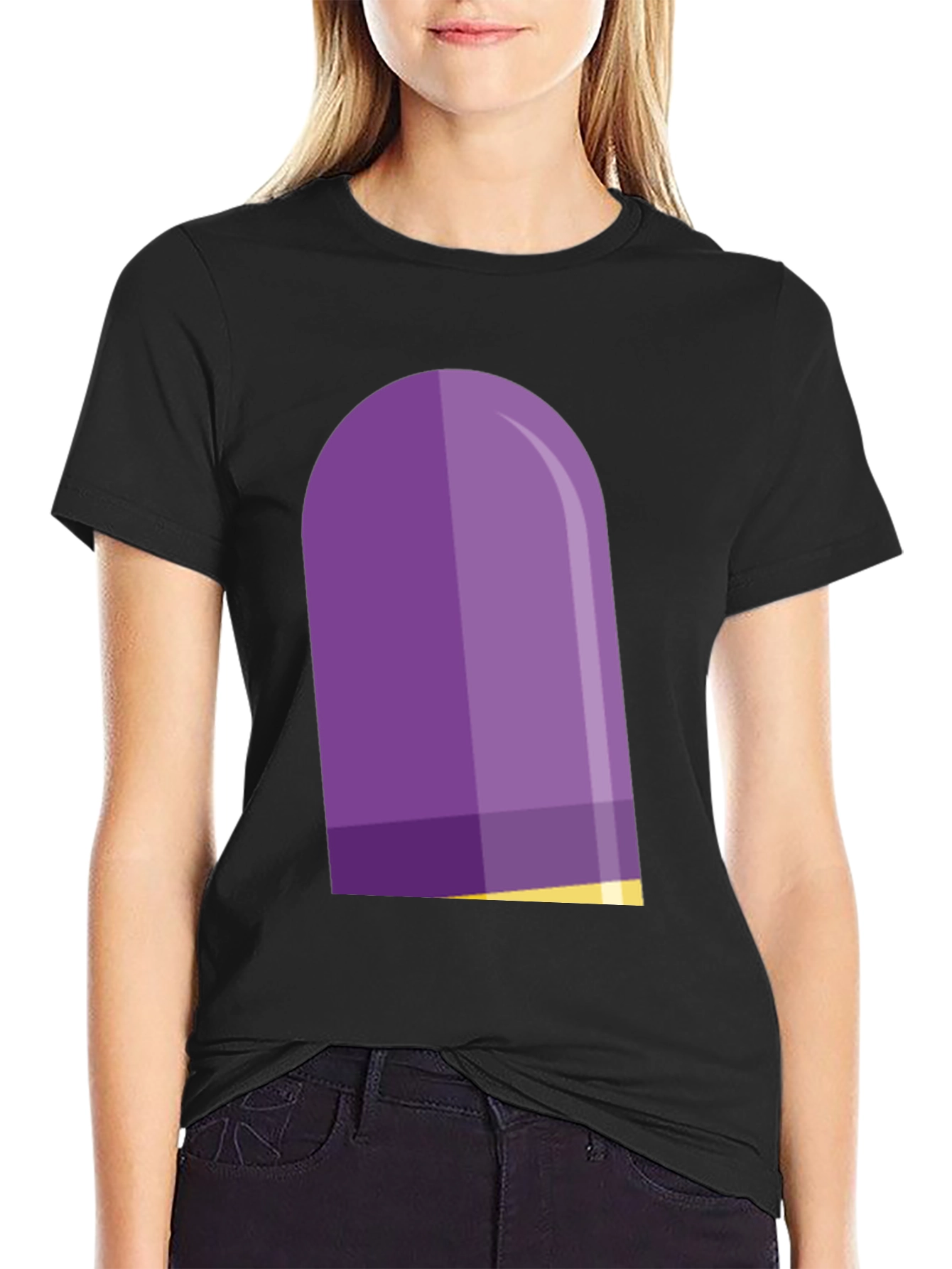 Black Purple Capsule T-Shirt - Stylish Graphic Tee view 2