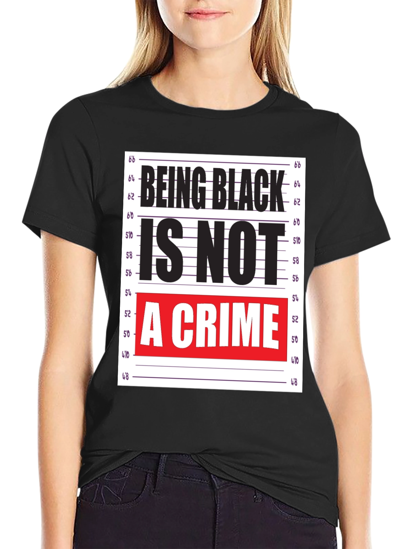 Black Being Black Is Not A Crime T-Shirt view 2