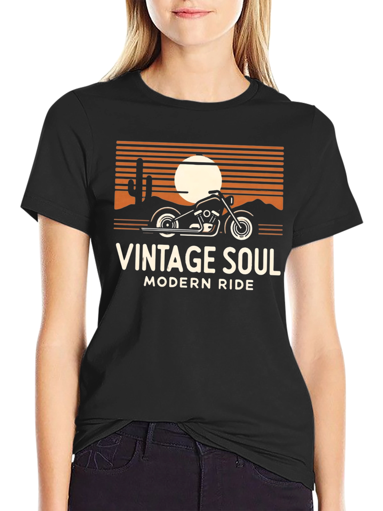 Black Vintage Soul Modern Ride Graphic Tee view 2