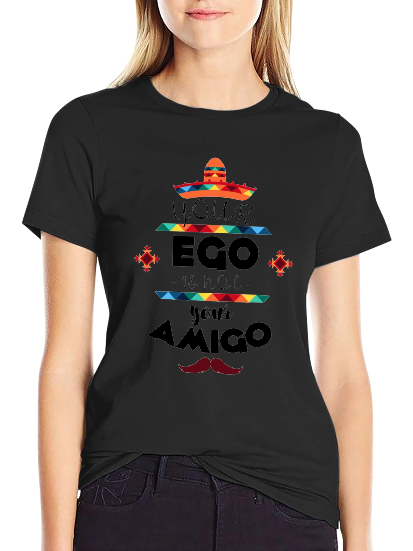 Black Ego Is Not Your Amigo Graphic Tee view 2