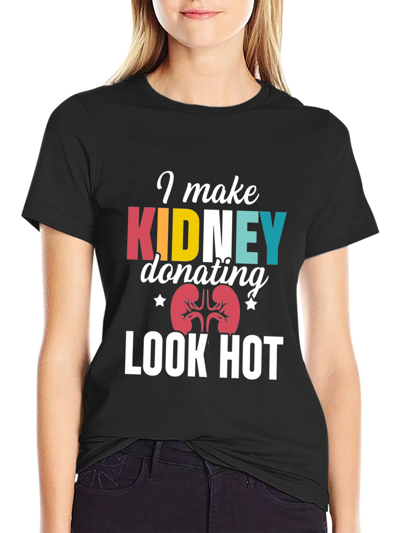 Black Kidney Donation T-Shirt: Make a Statement! view 2