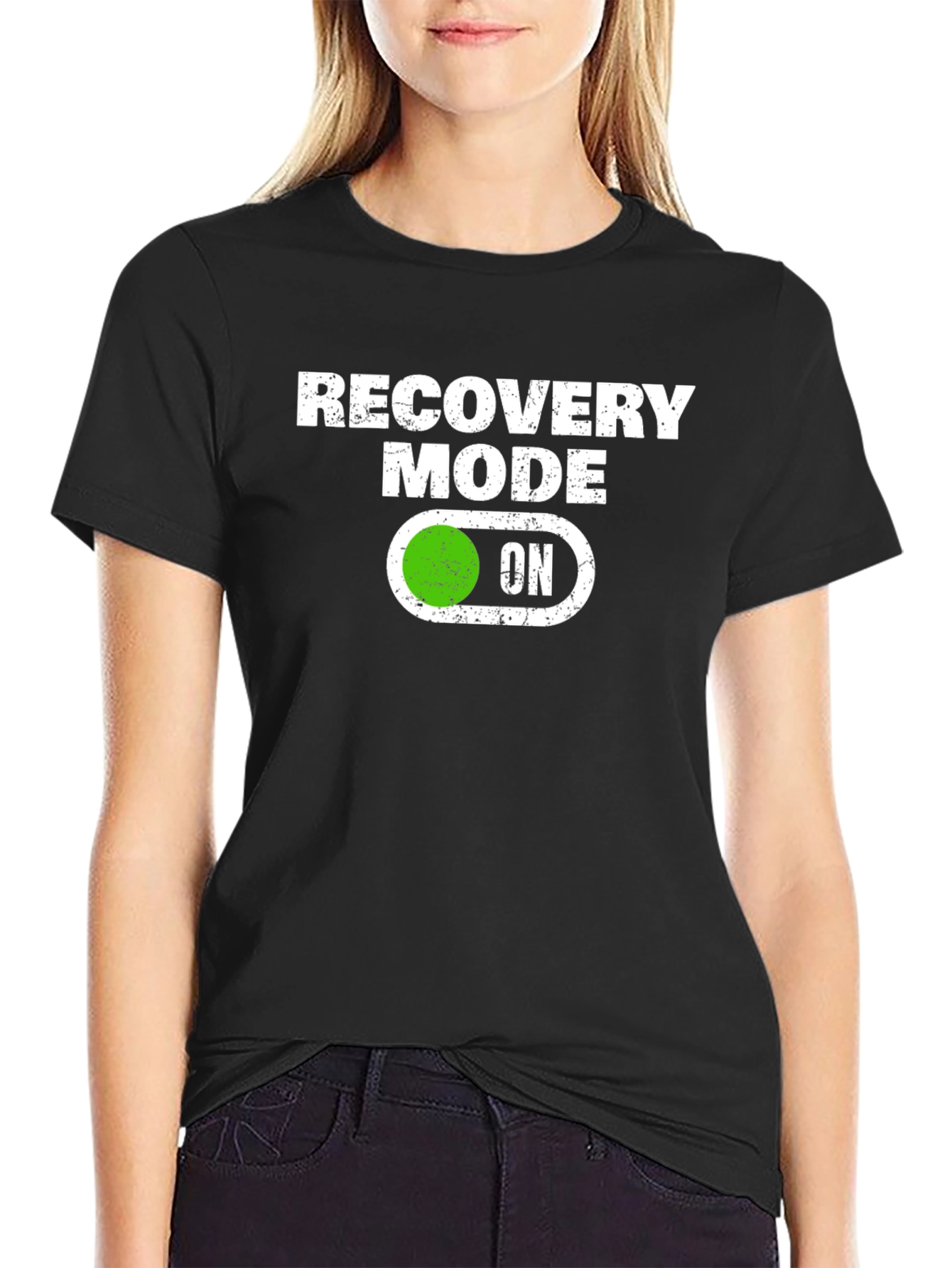 Black Recovery Mode ON T-Shirt - Funny & Stylish view 2
