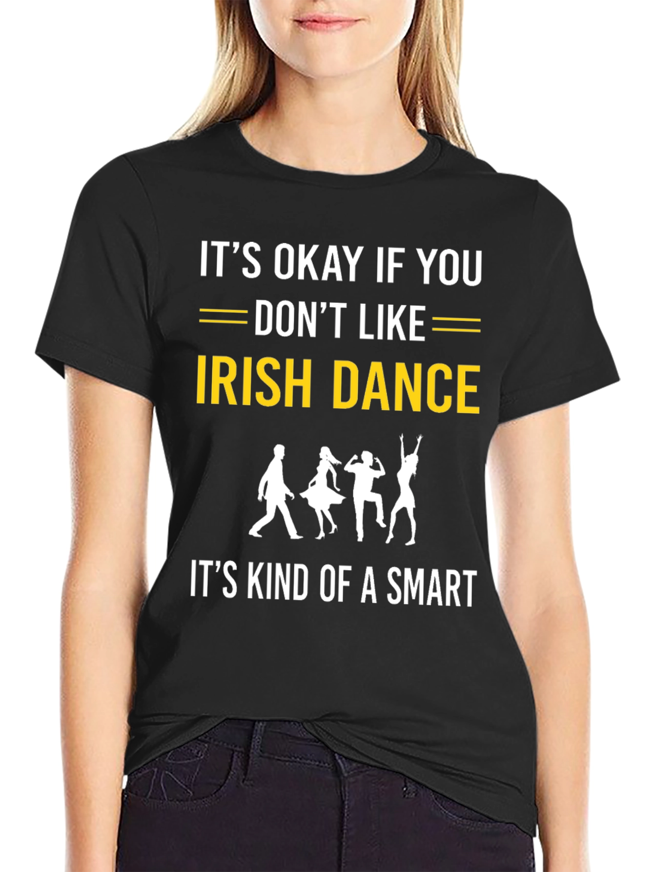 Black Funny Irish Dance T-Shirt: Smart Choice! view 2