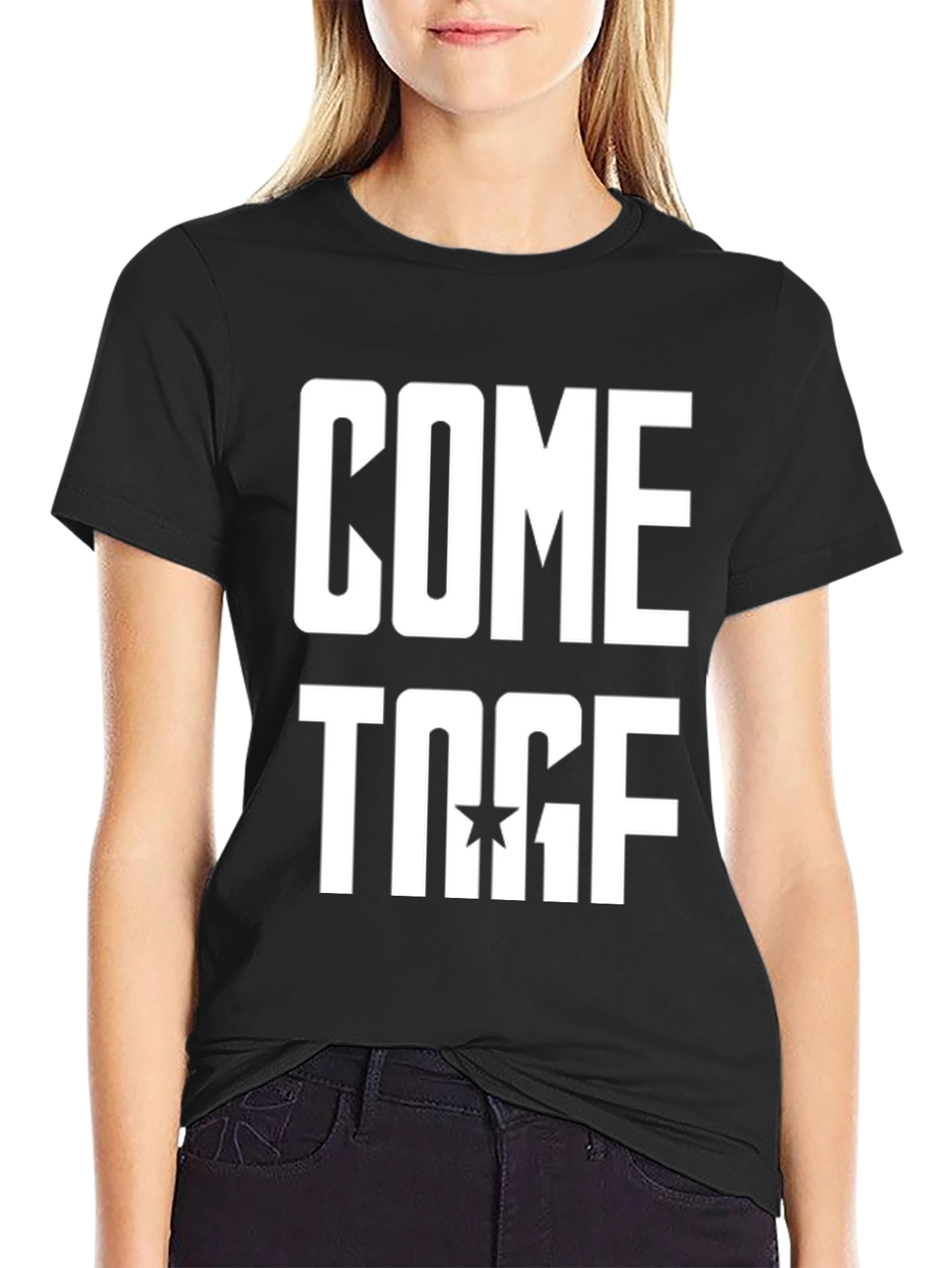 Black Come Togethers Black T-Shirt view 2