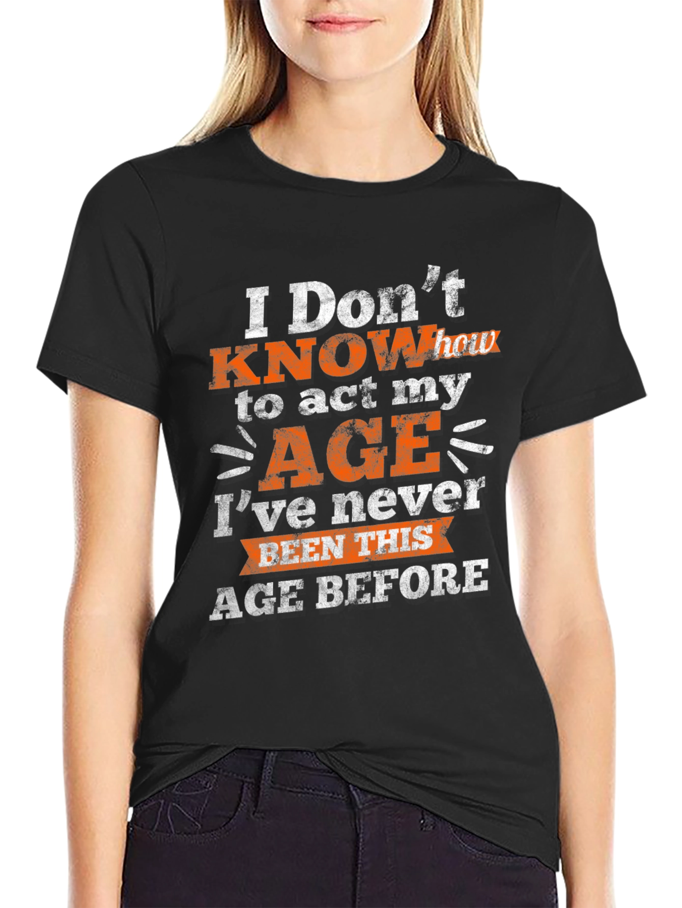 Black Funny Age Humor Graphic T-Shirt view 2