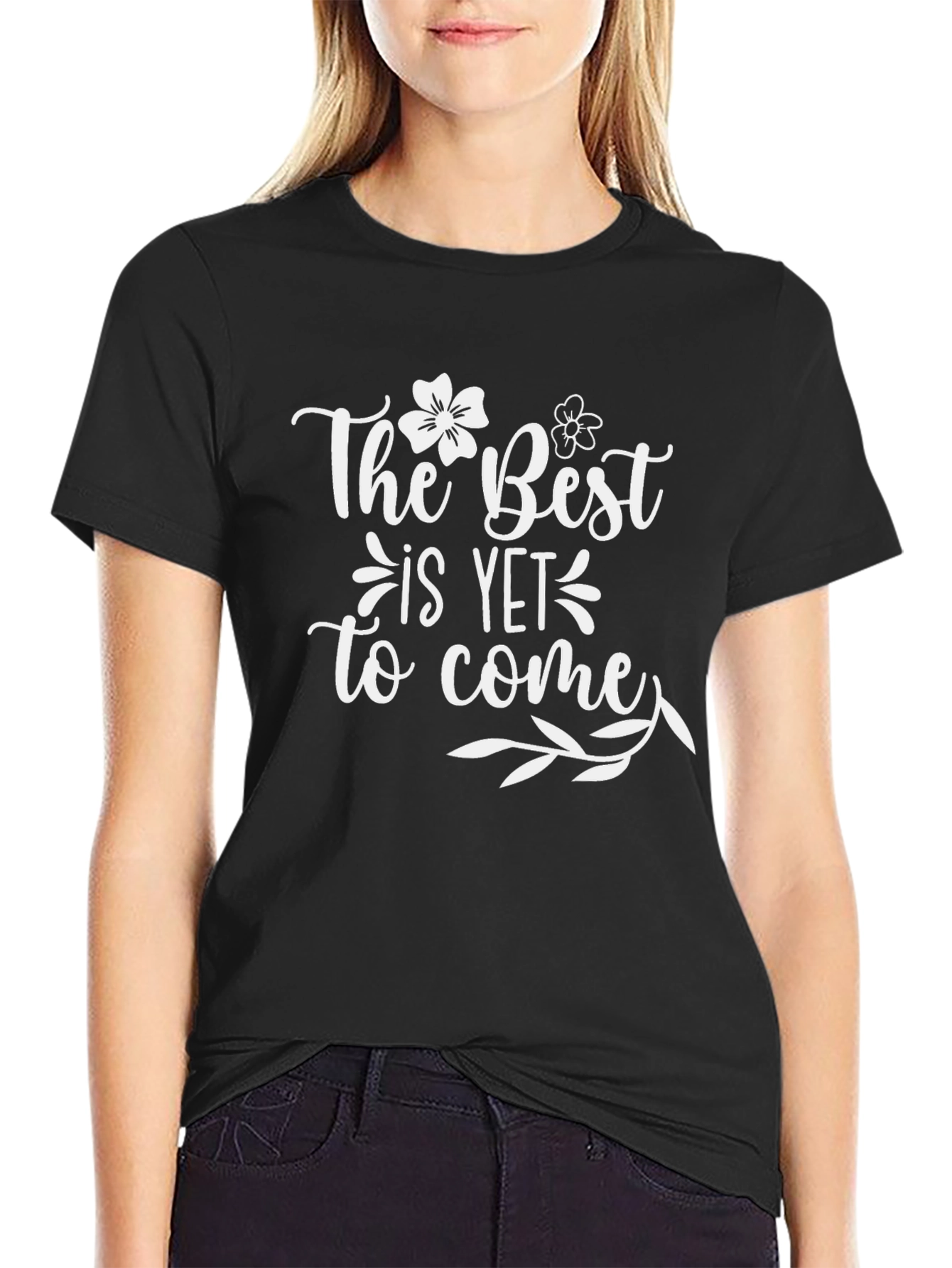 Black The Best is Yet to Come Graphic Tee view 2