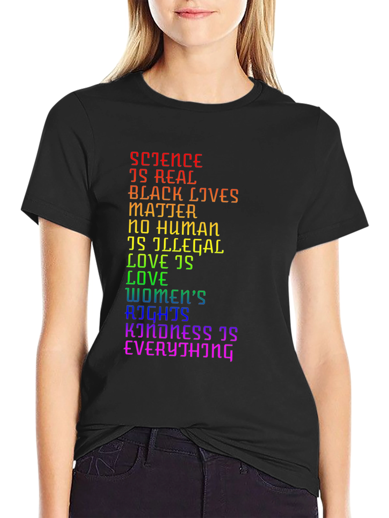 Black Science is Real Black Lives Matter LGBTQ+ T-Shirt view 2