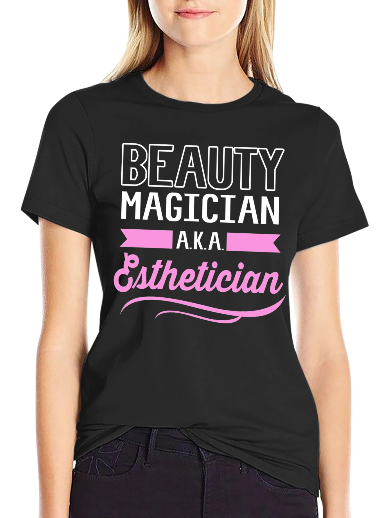 Black Beauty Magician Esthetician Graphic Tee view 2