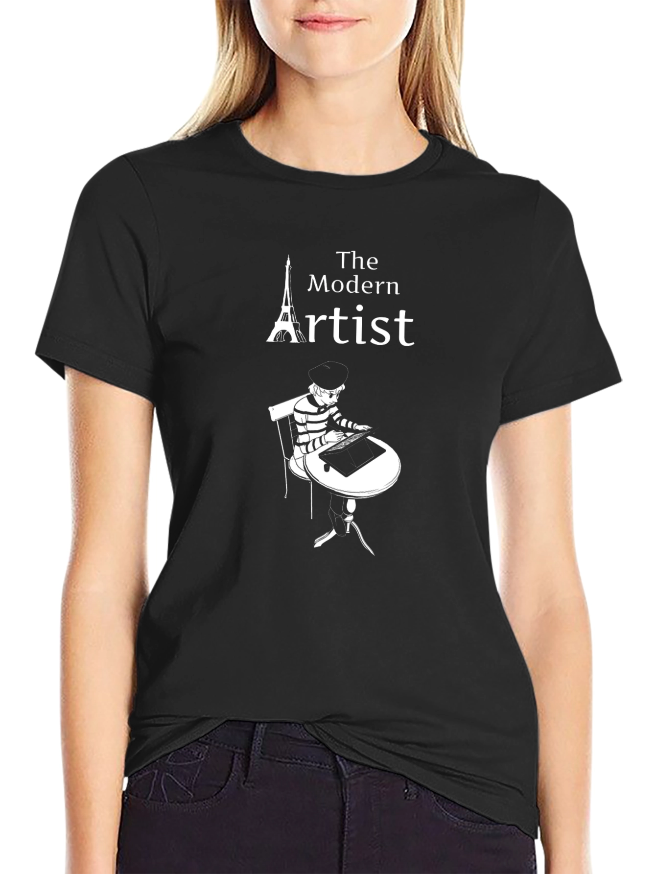 Black The Modern Artist Graphic Tee view 2