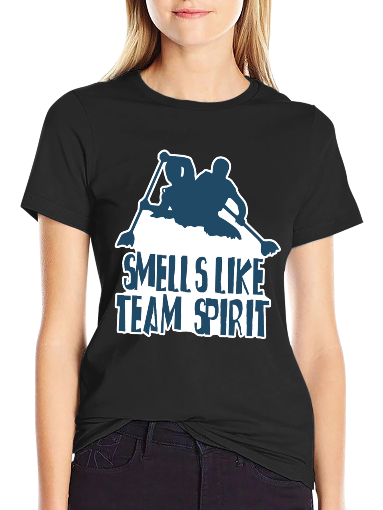 Black Team Spirit Graphic Tee view 2