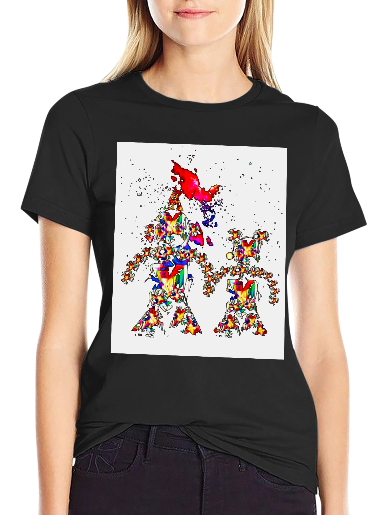 Fractal Family T-Shirt - Colorful Abstract Design - 2