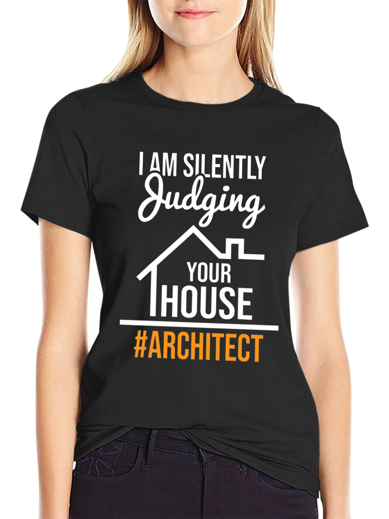 Black Judging Your House Architect T-Shirt view 2