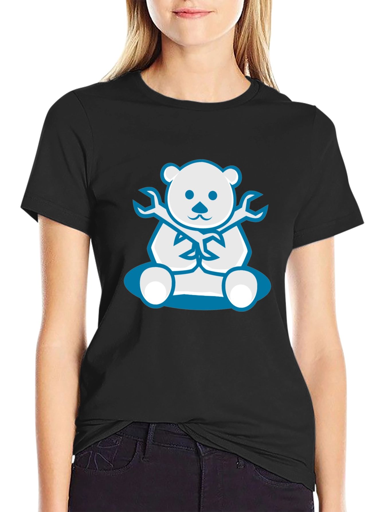 Black Bear Mechanic Graphic T-Shirt view 2